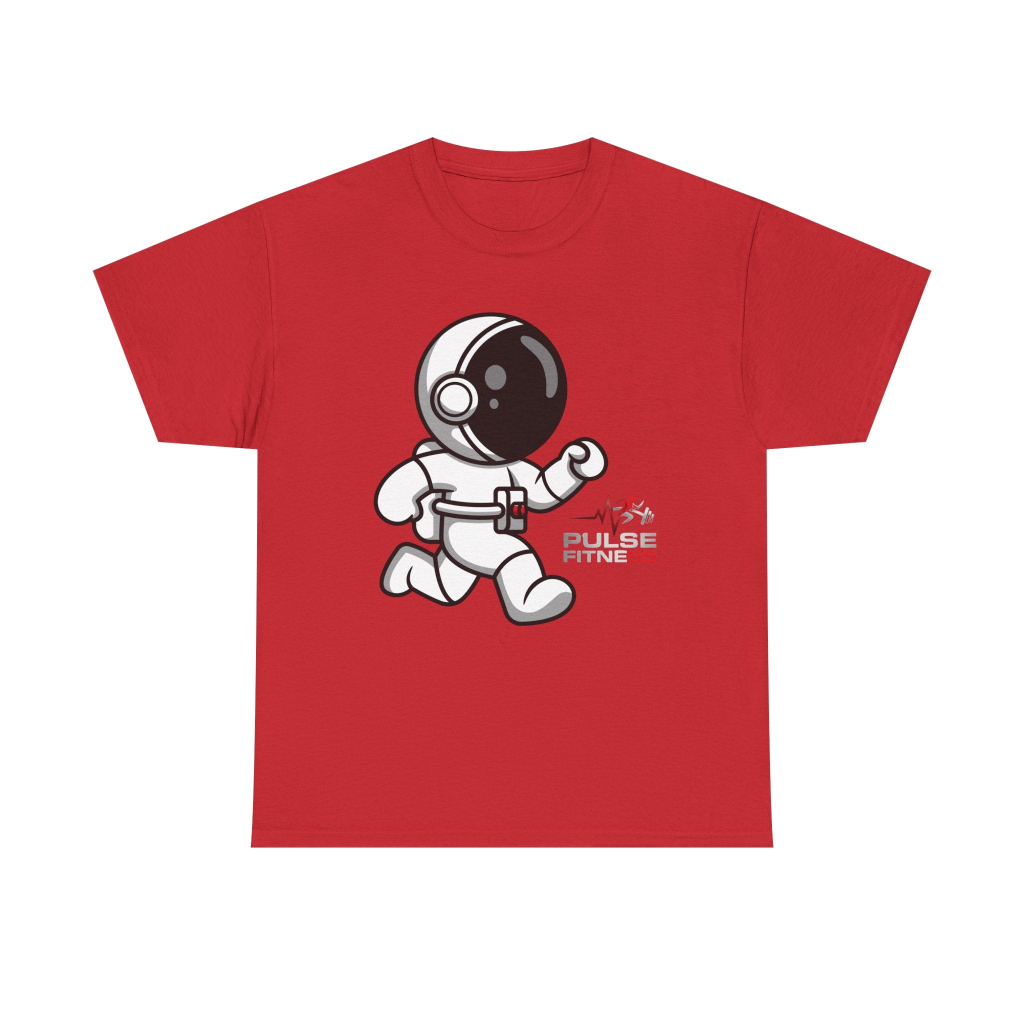 Pulse Fitne55 graphic heavy Cotton Tee - astronaut running
