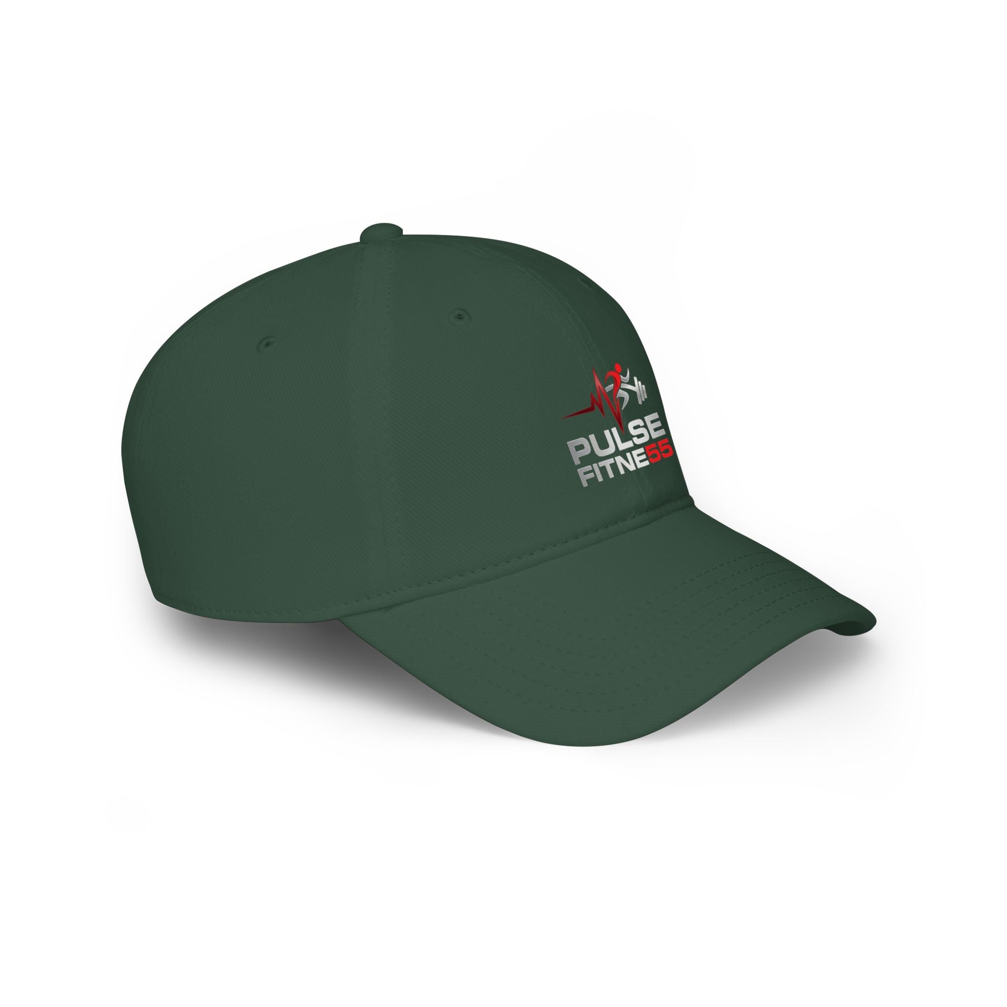 Gorra de béisbol de perfil bajo Pulse Fitness — Gorra de gimnasio bordada