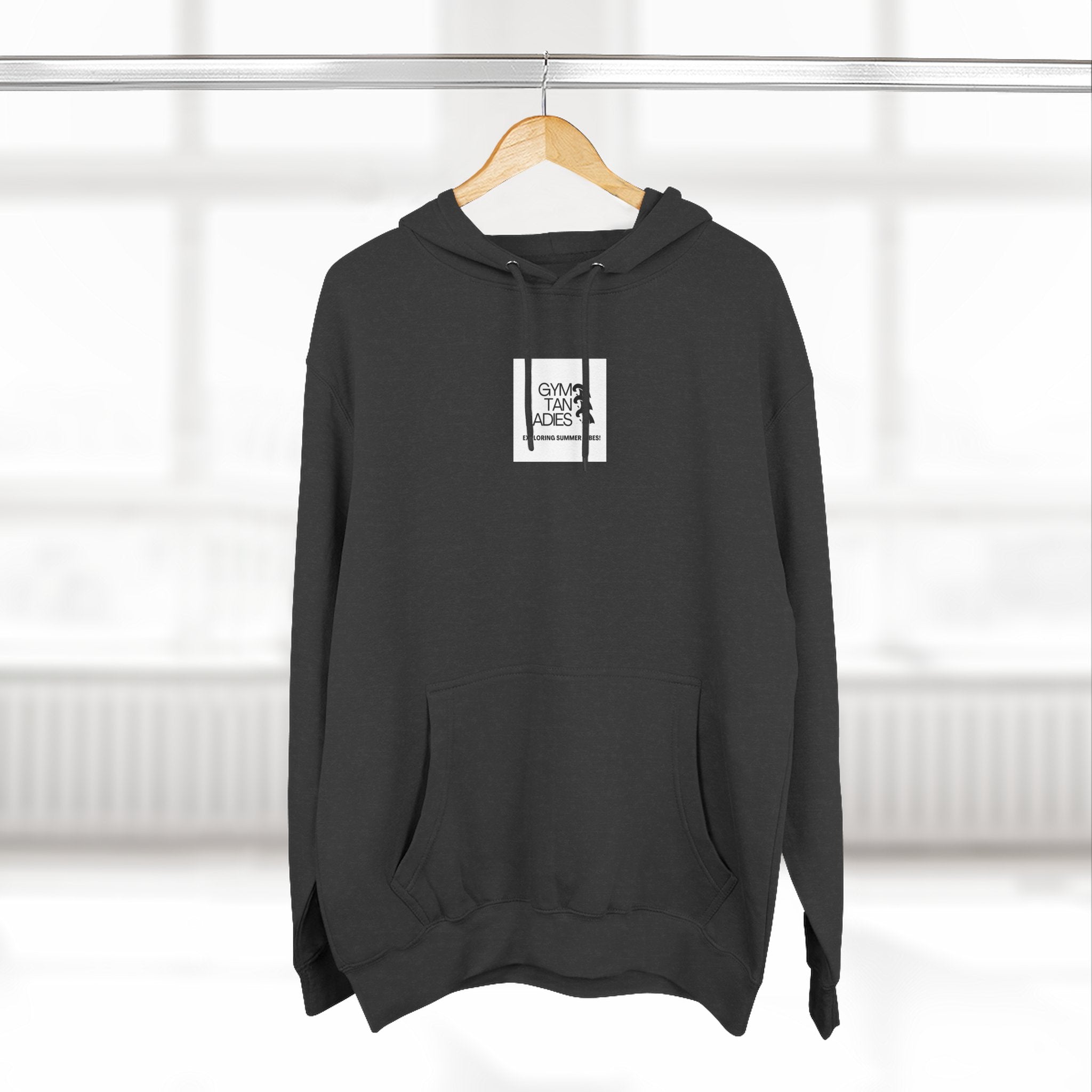 Pulse Fitne55 Gym Tan Ladies Hoodie — 'Exploring Summer Vibes' Graphic Pullover