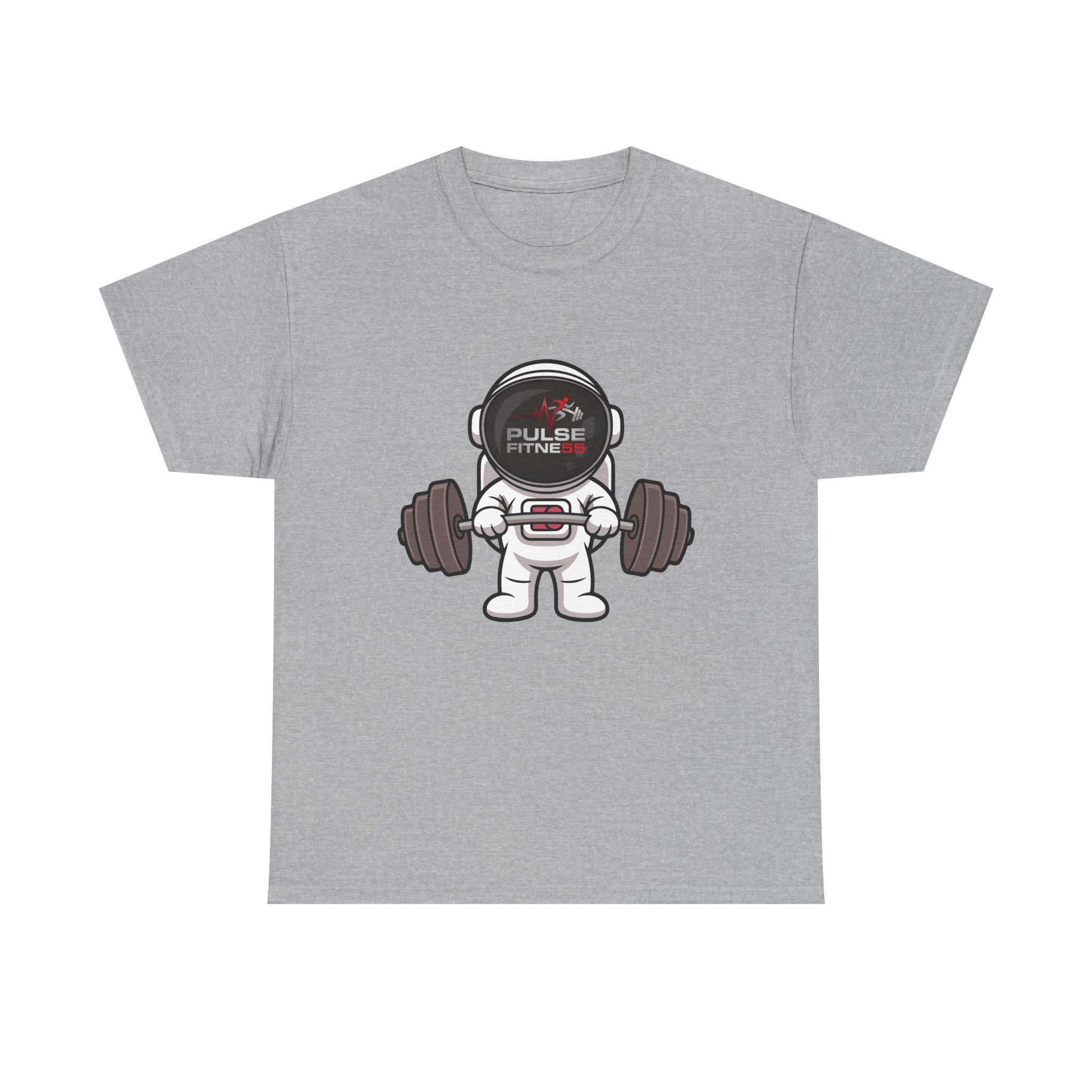 Pulse Fitne55 graphic heavy Cotton Tee - astronaut weights
