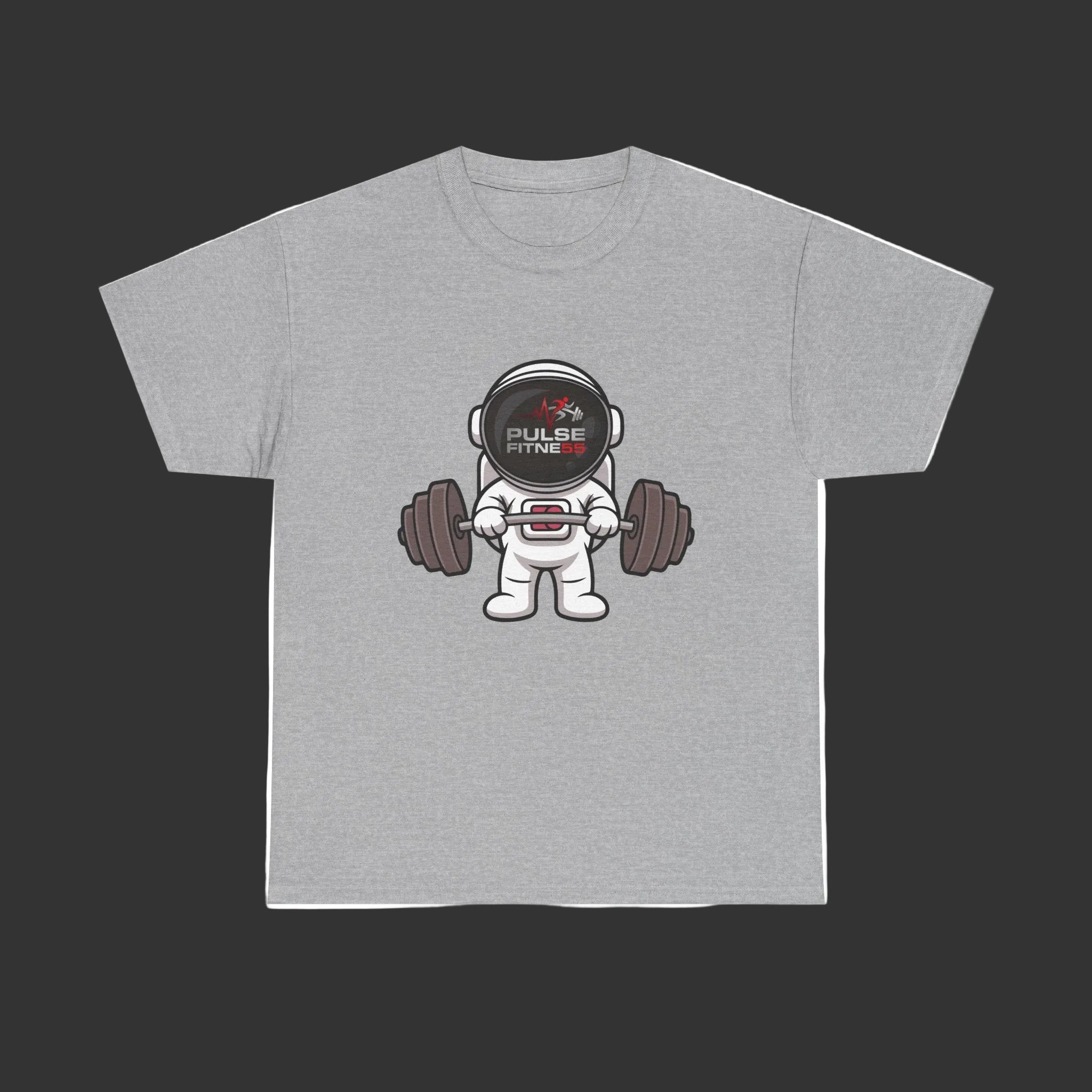 Copy of Pulse Fitne55 graphic heavy Cotton Tee - astronaut weights