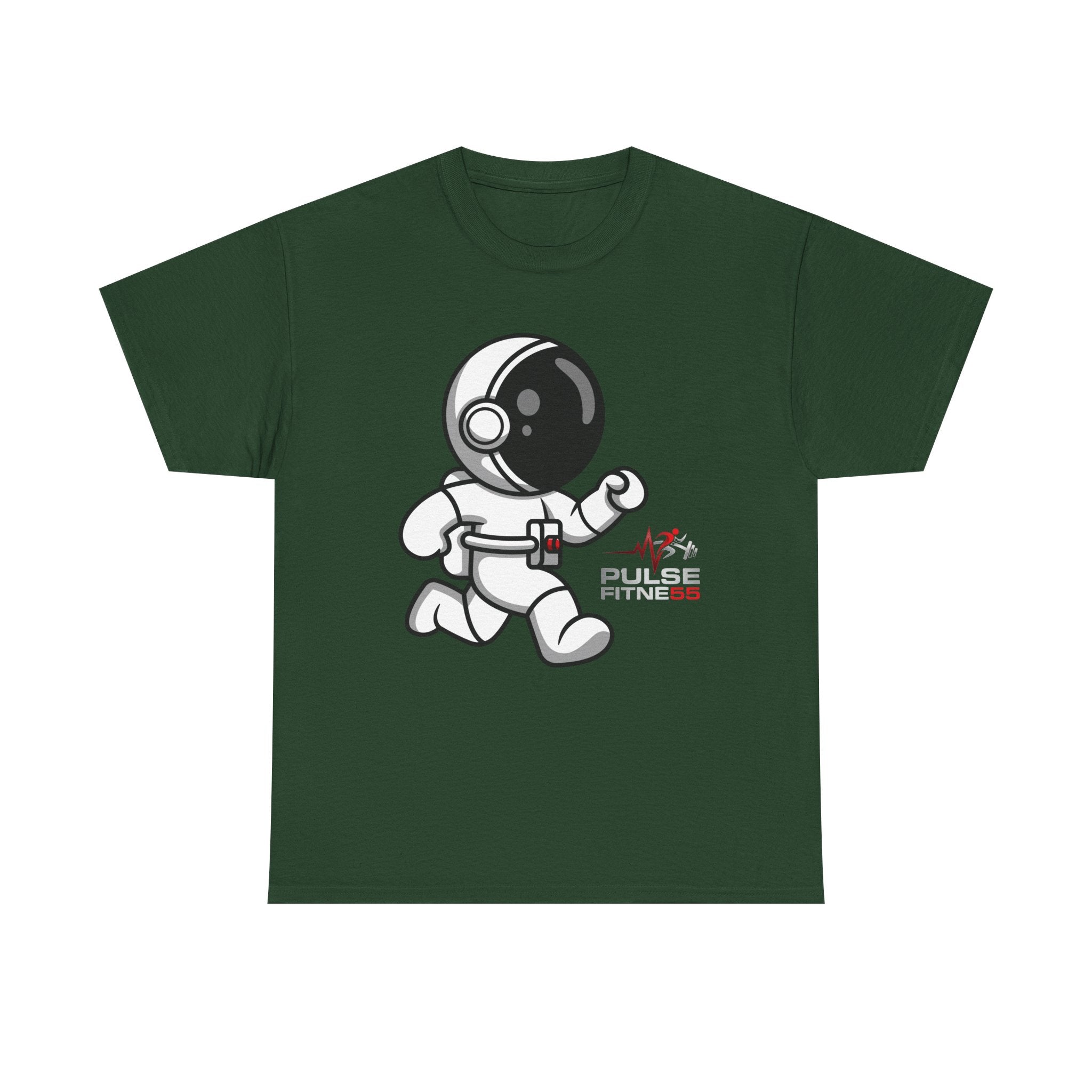 Pulse Fitne55 graphic heavy Cotton Tee - astronaut running