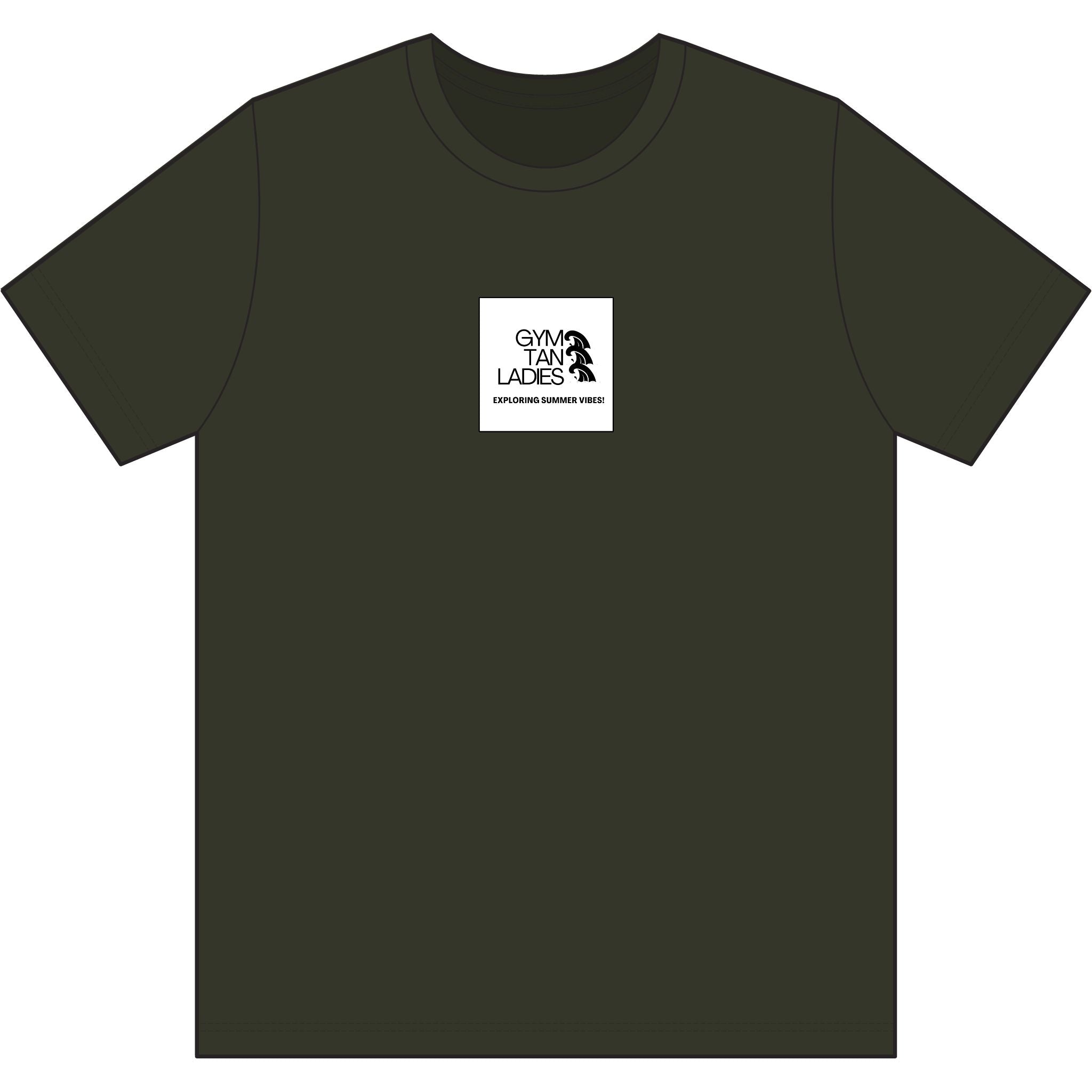 Core Cotton Camo Tee — Gym Tan Logo Cotton T-Shirt