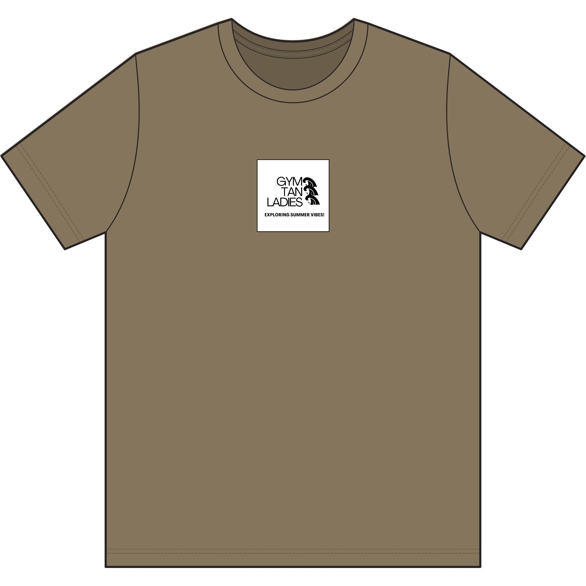 Core Cotton Camo Tee — Gym Tan Logo Cotton T-Shirt