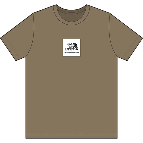 Core Cotton Camo Tee — Gym Tan Logo Cotton T-Shirt