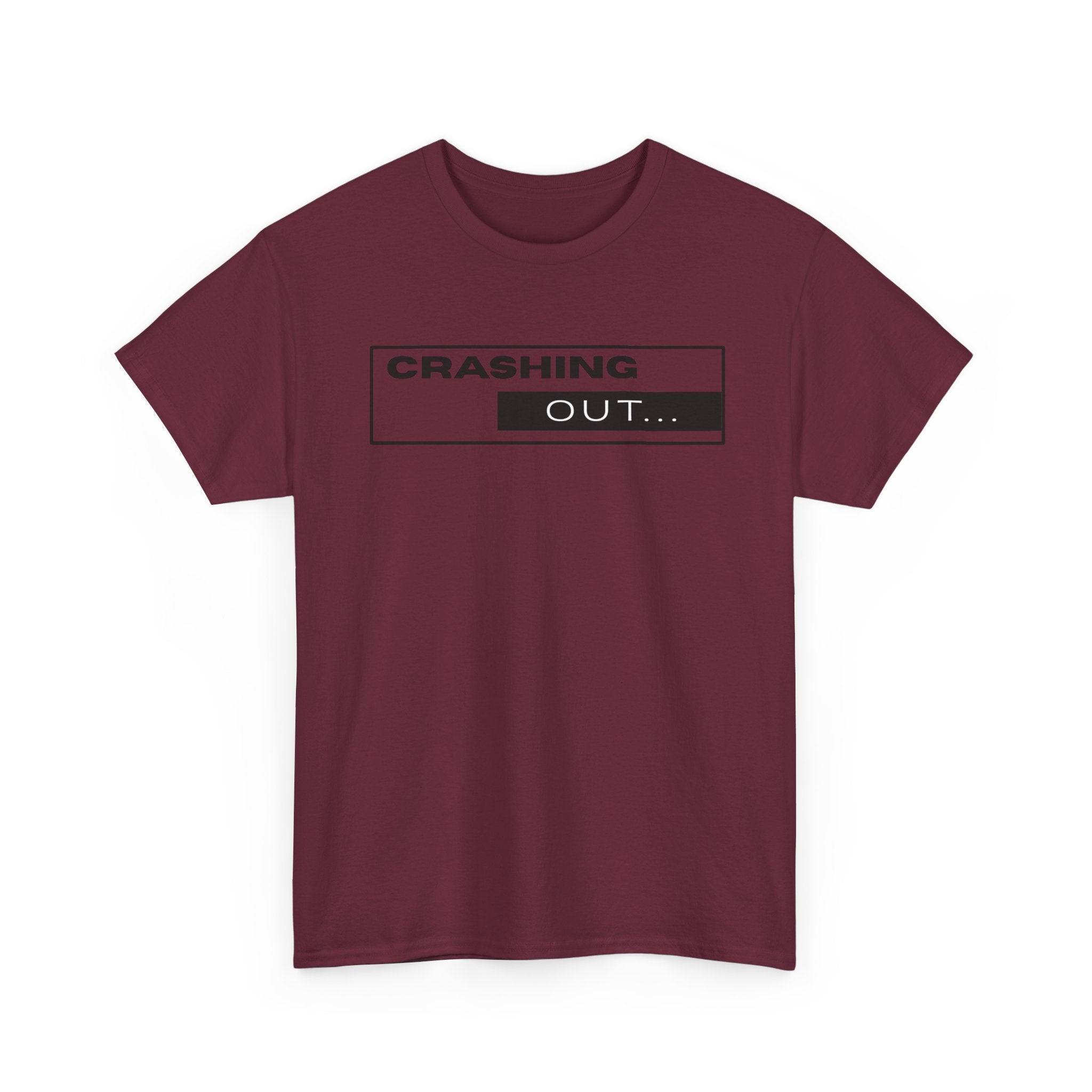 Crashing Out T-Shirt — Minimal Loading Bar Graphic Tee