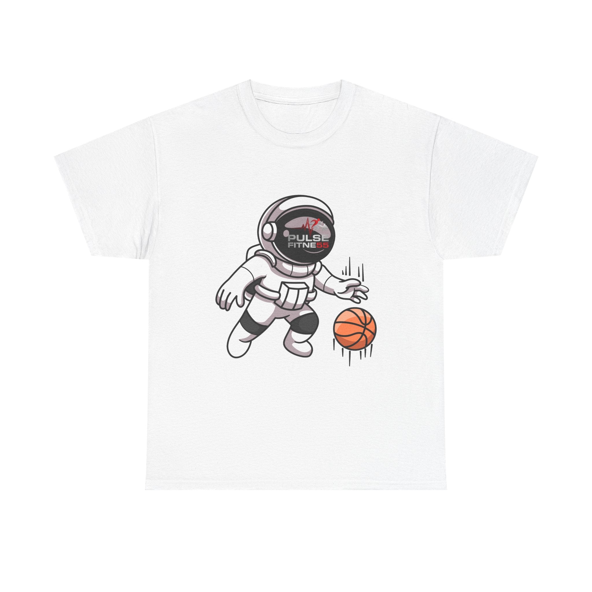 Pulse Fitne55 graphic heavy Cotton Tee - astronaut basketball
