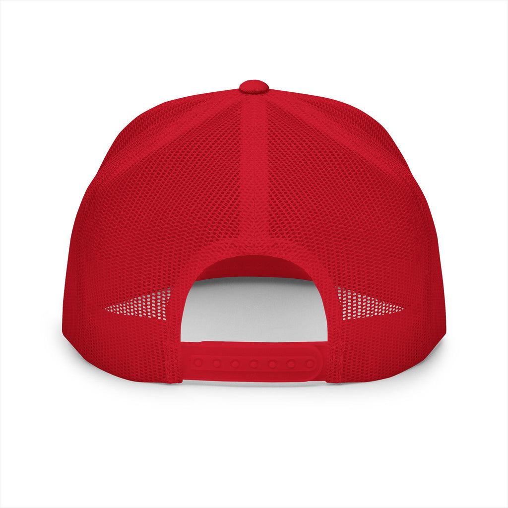 Trucker Cap — Sunset Palm Island Embroidered Beach Hat