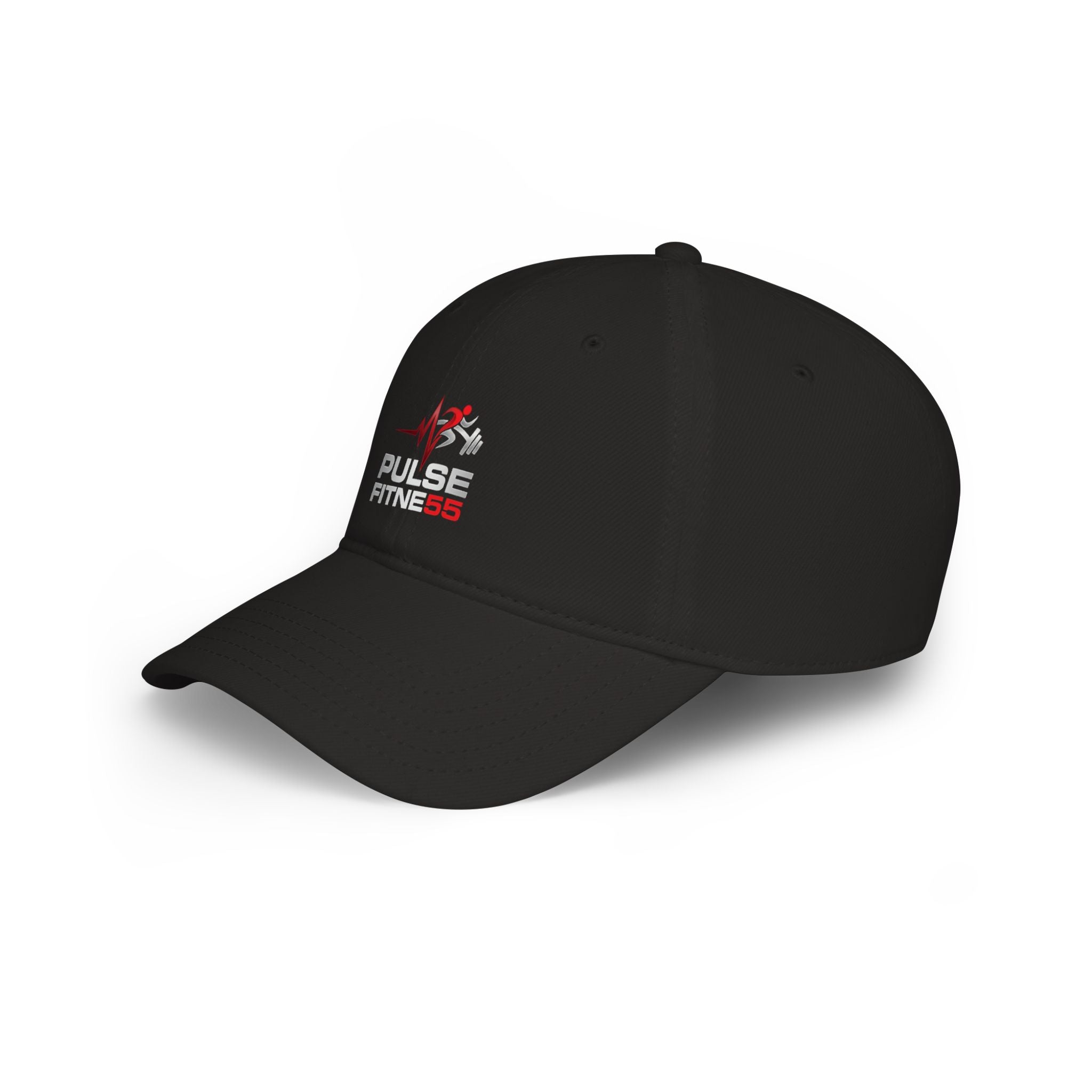 Pulse Fitne55 Low Profile Baseball Cap — Embroidered Gym Hat