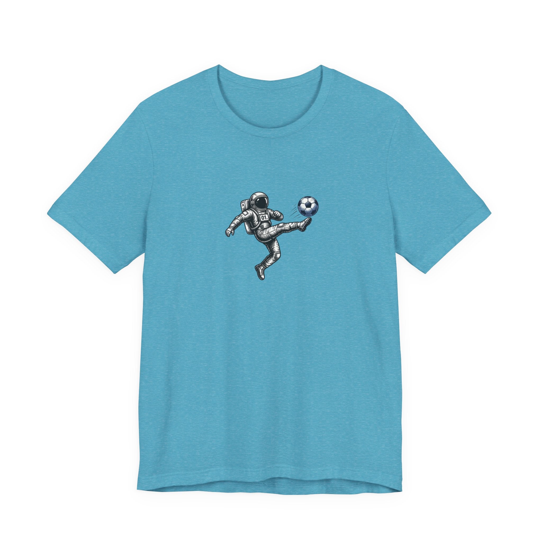 Soccer Astronaut Tee — Pulse Fitne55 Logo Back