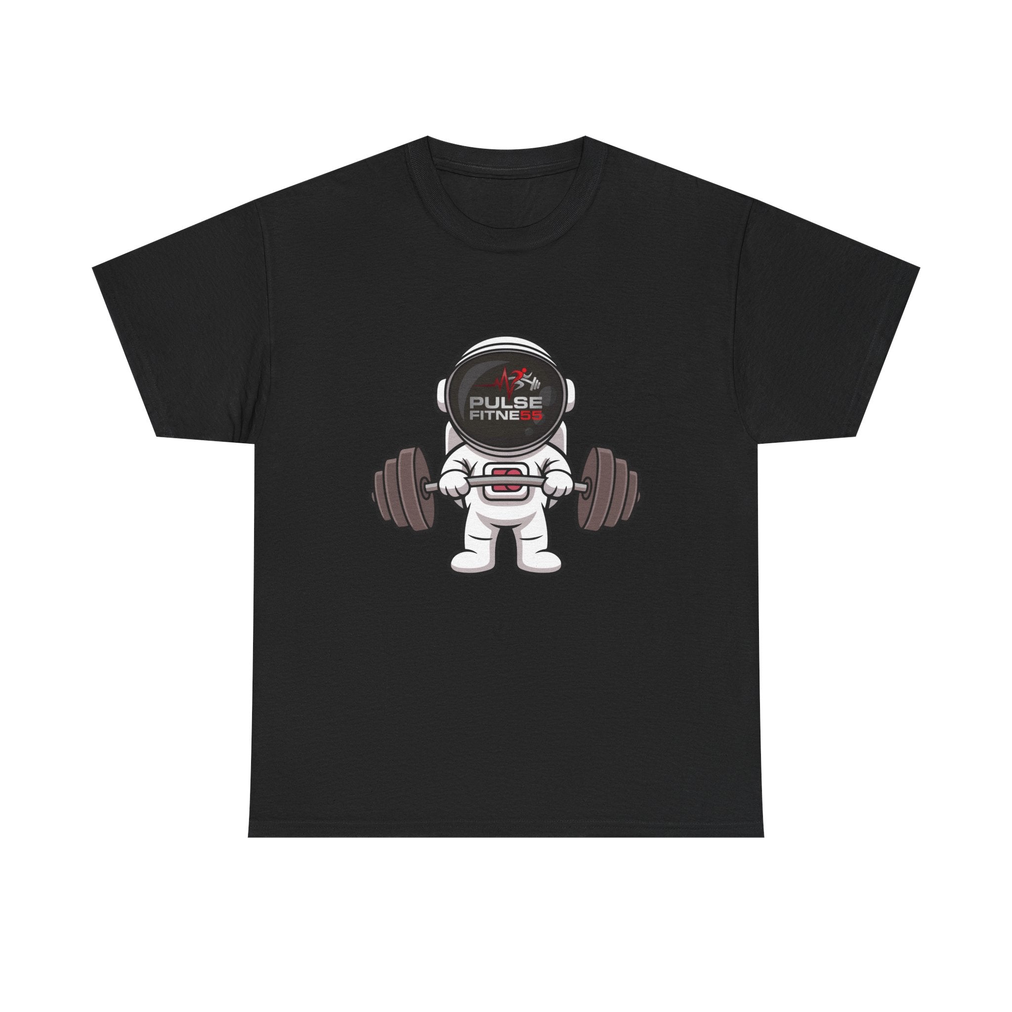 Pulse Fitne55 graphic heavy Cotton Tee - astronaut weights
