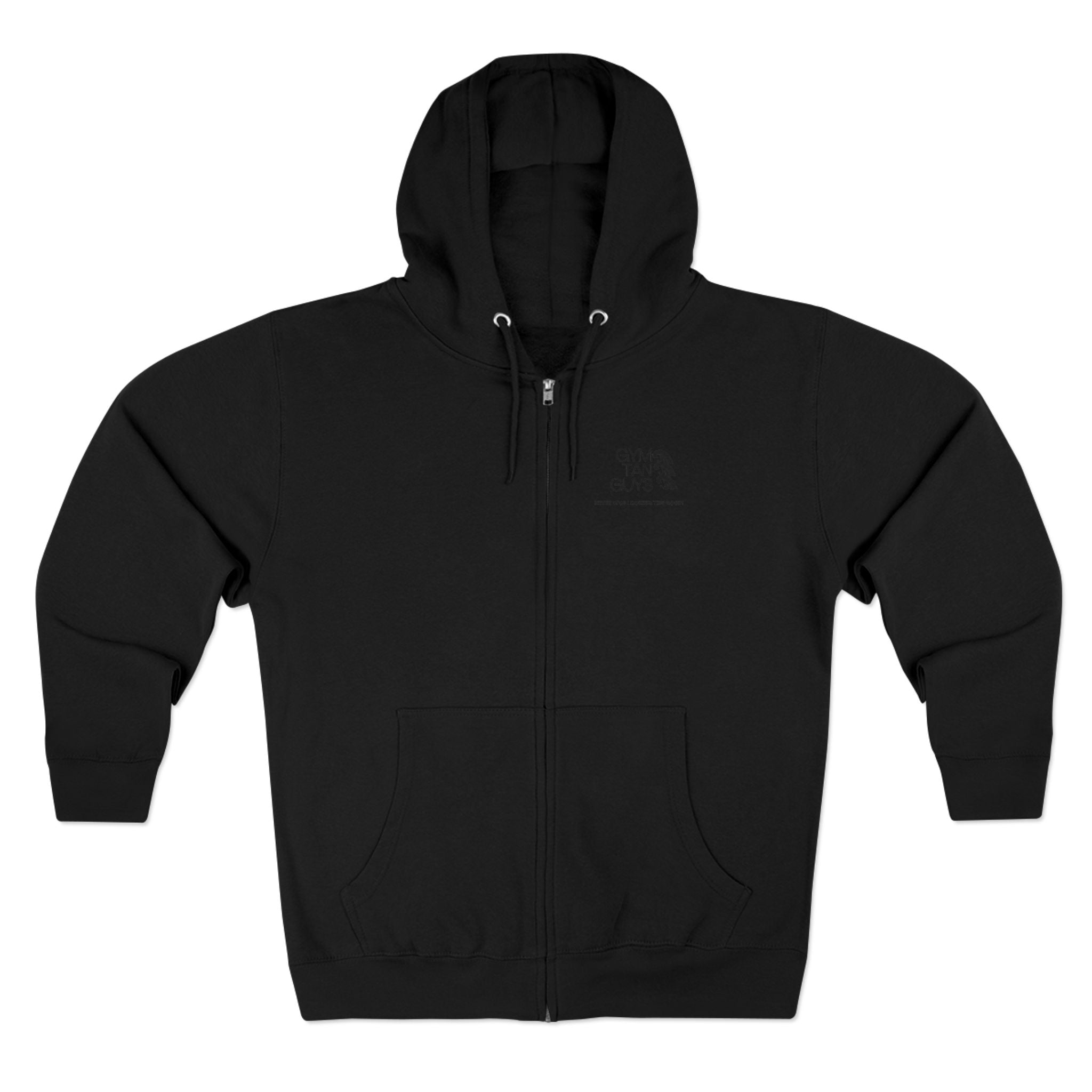 Womens Gym Tan Zip Hoodie — "Never Stop Looking This Good" logo