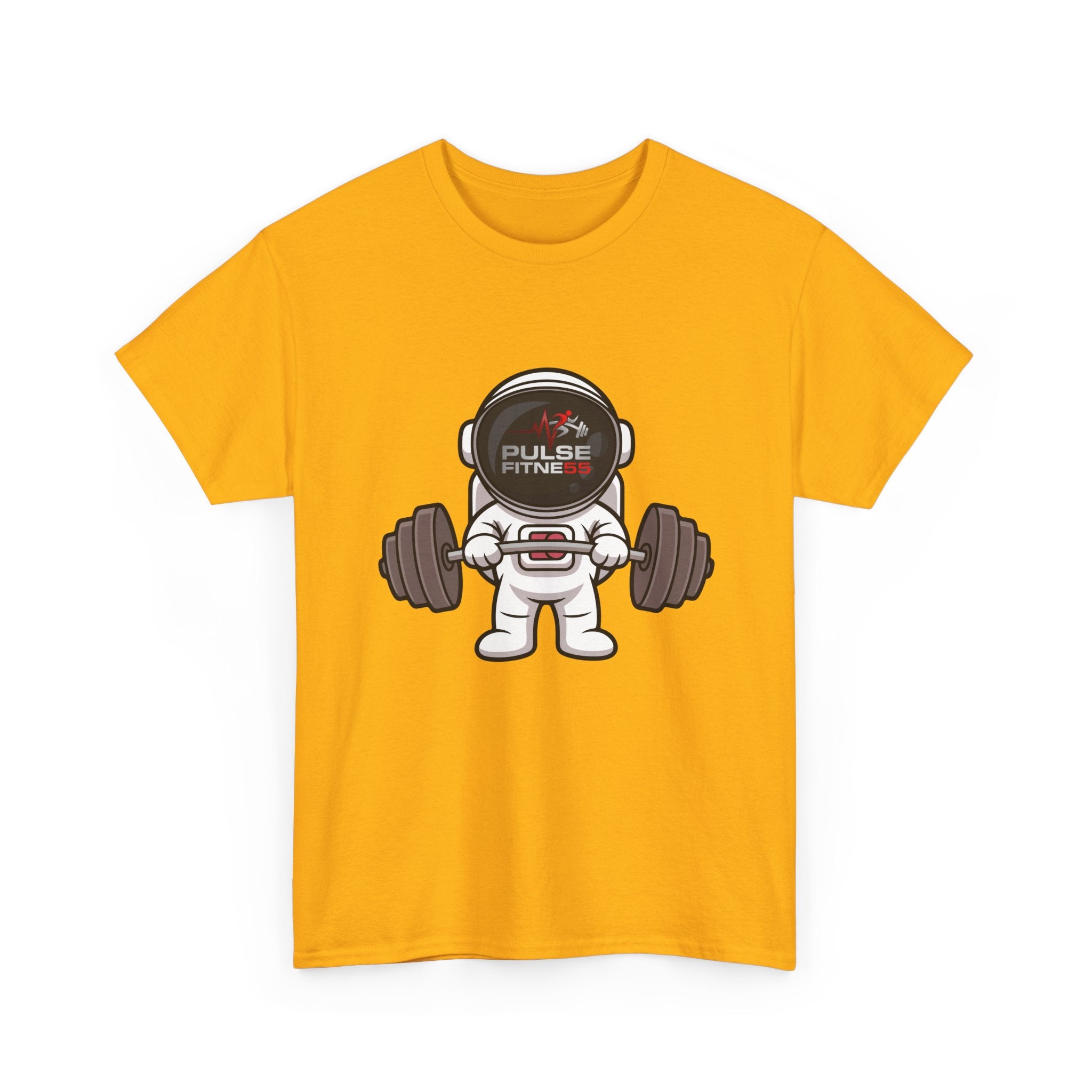 Copy of Pulse Fitne55 graphic heavy Cotton Tee - astronaut weights