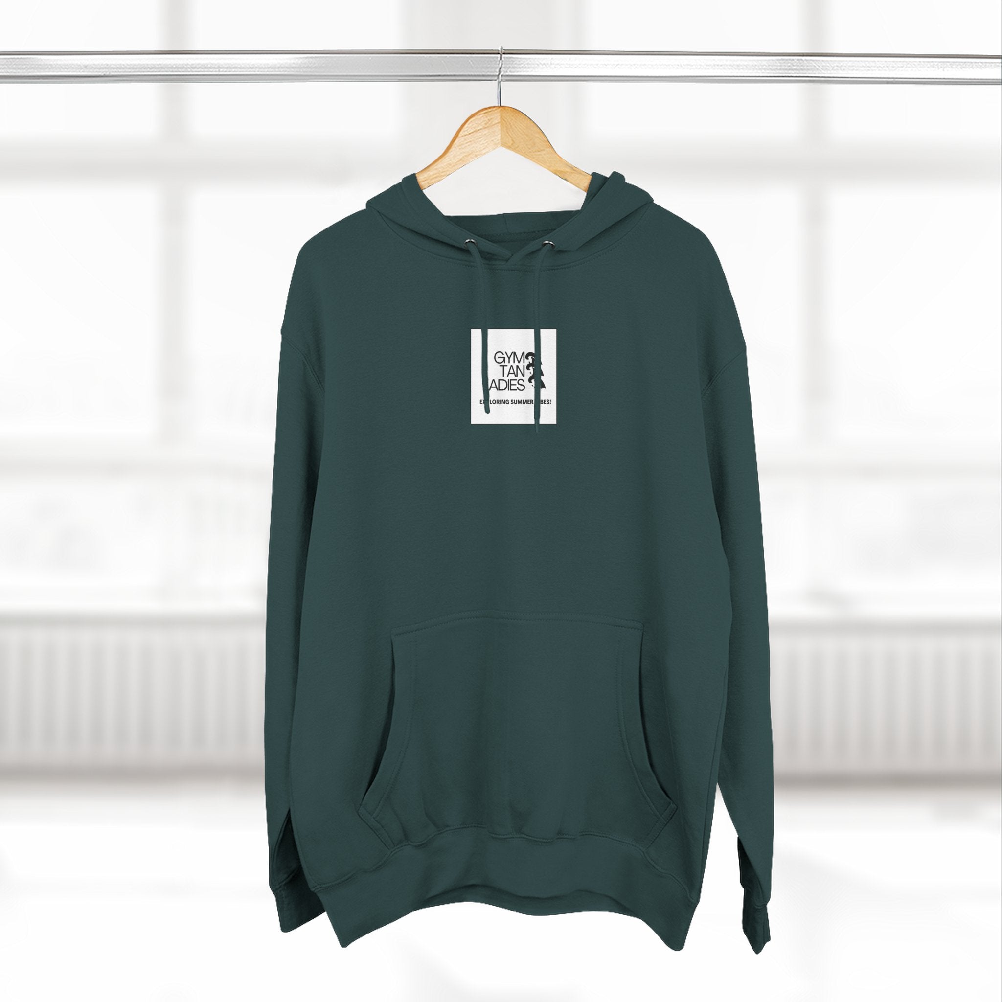 Pulse Fitne55 Gym Tan Ladies Hoodie — 'Exploring Summer Vibes' Graphic Pullover