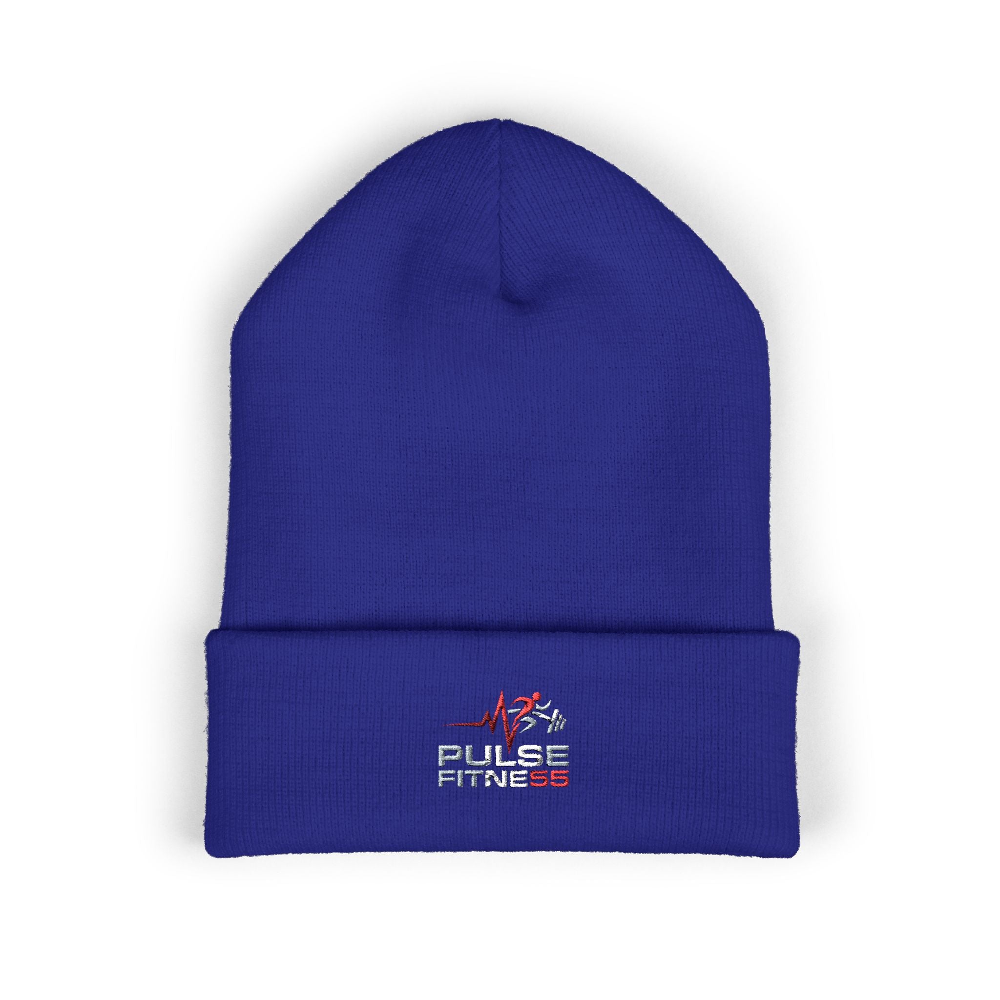 EMT Pulse Fitne55beat Embroidered Beanie - Classic Cuffed Knit Hat for First Responders