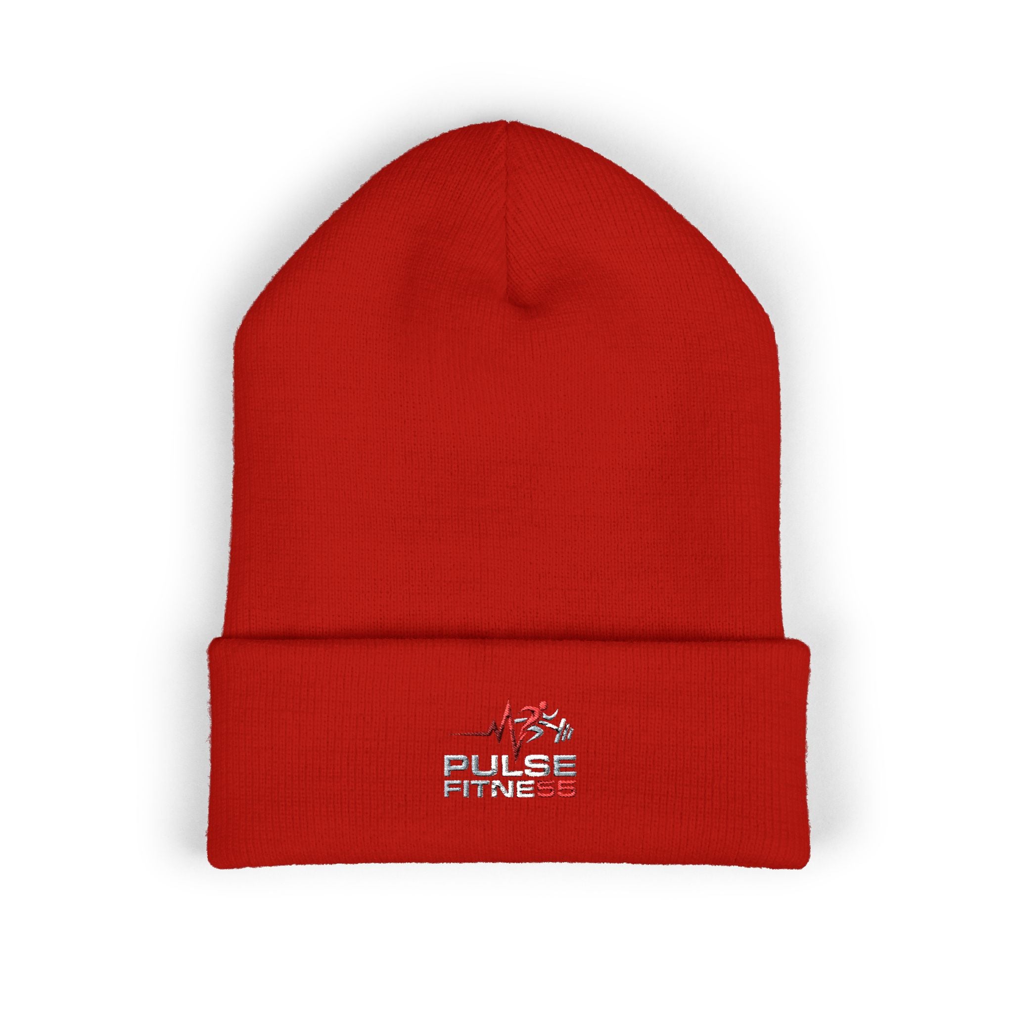 EMT Pulse Fitne55beat Embroidered Beanie - Classic Cuffed Knit Hat for First Responders