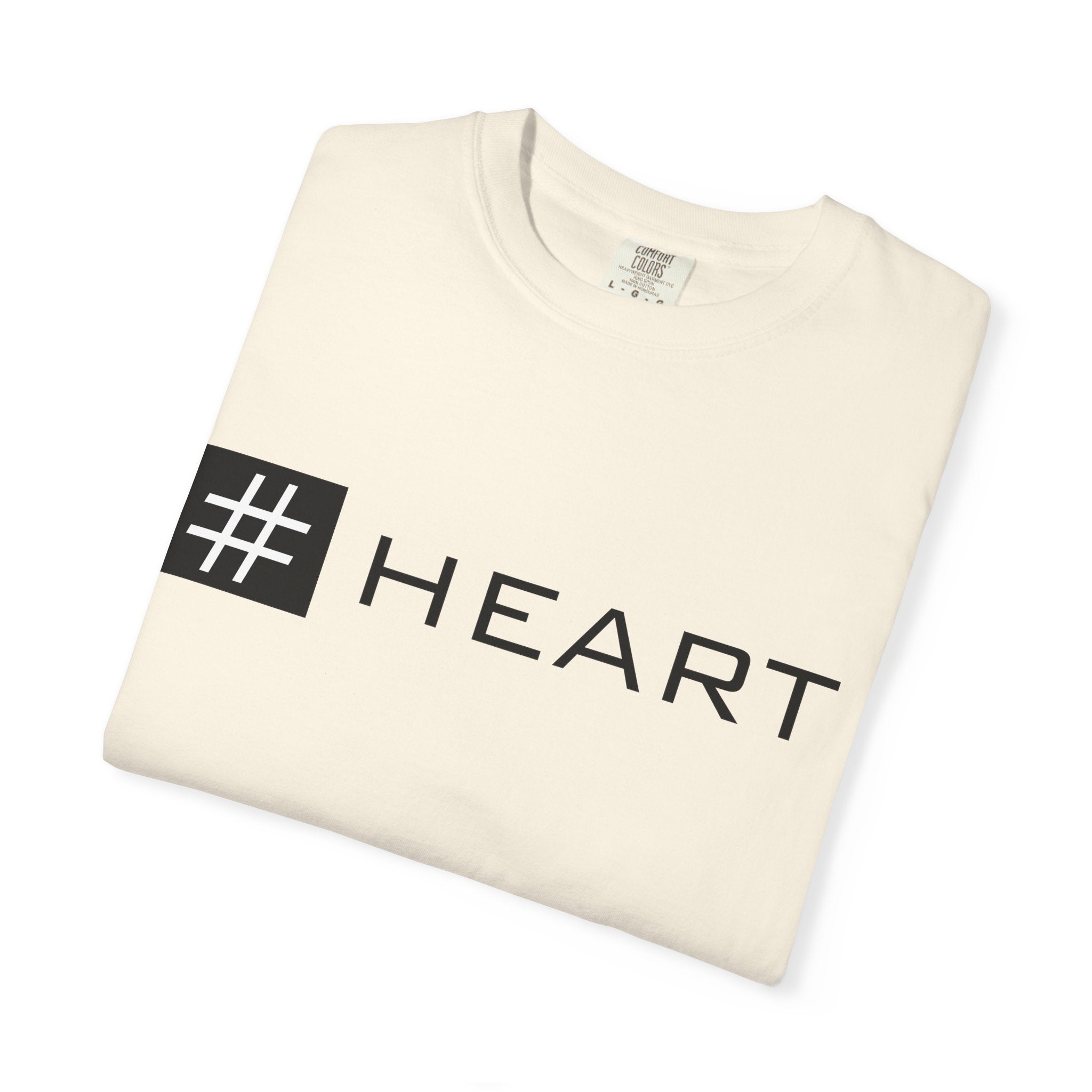 Pulse Fitne55 - Hashtag Heart T-Shirt — Minimalist Graphic Tee with “# HEART” Design
