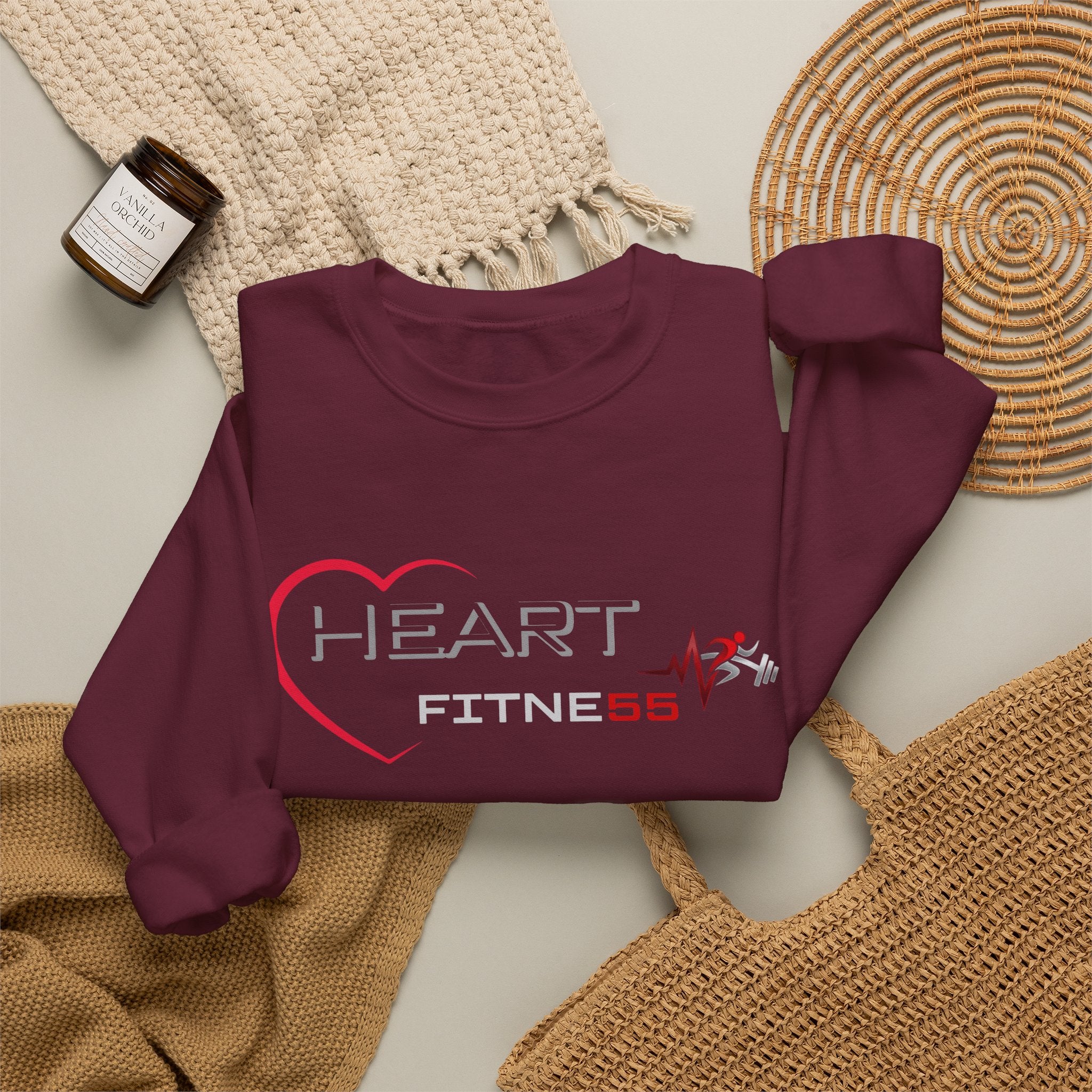 Pulse Fitne55 Women's (Heart Fitne55) Heavy Blend™ Crewneck Sweatshirt