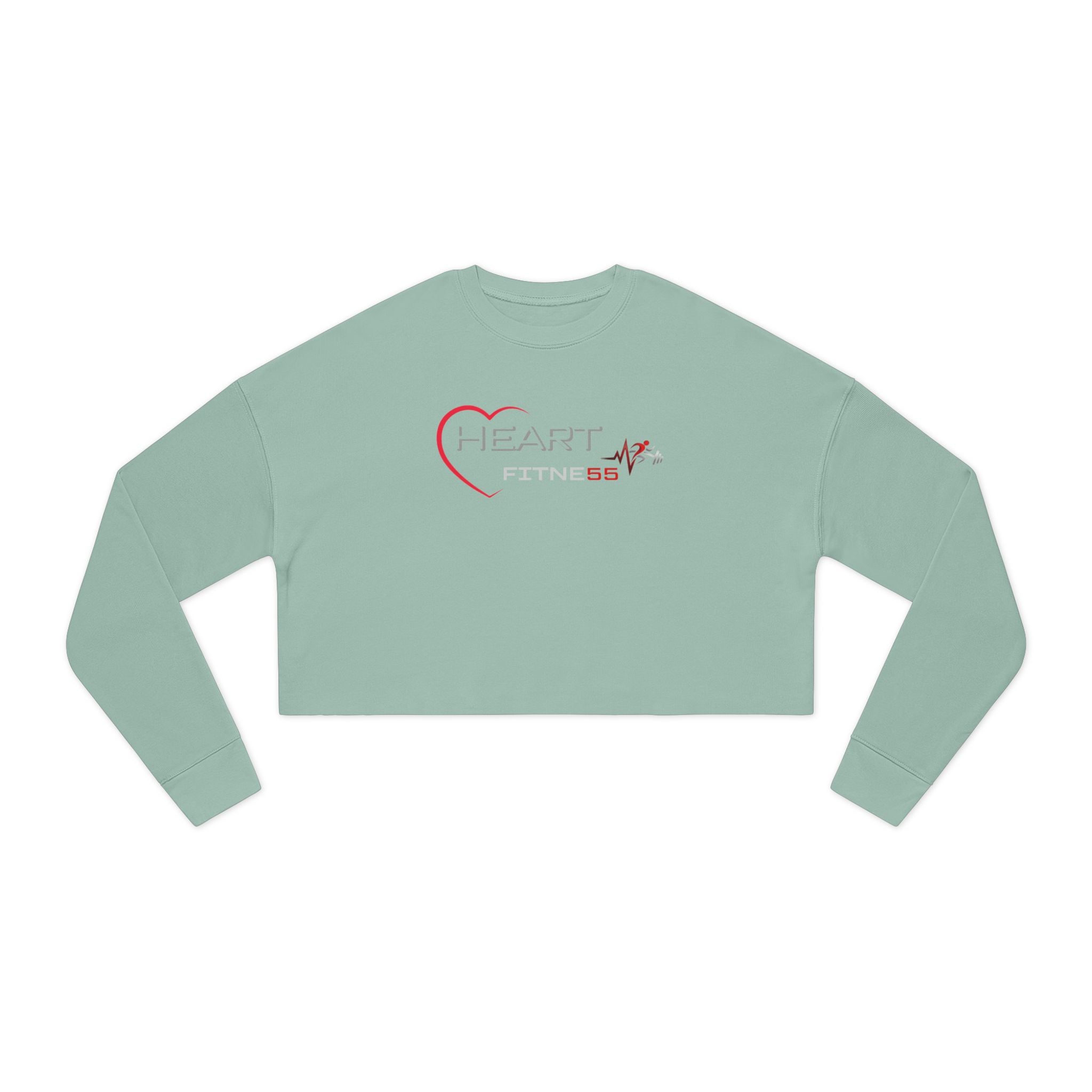 Pulse Fitne55 Women's (Heart Fitne55)  Cropped Sweatshirt