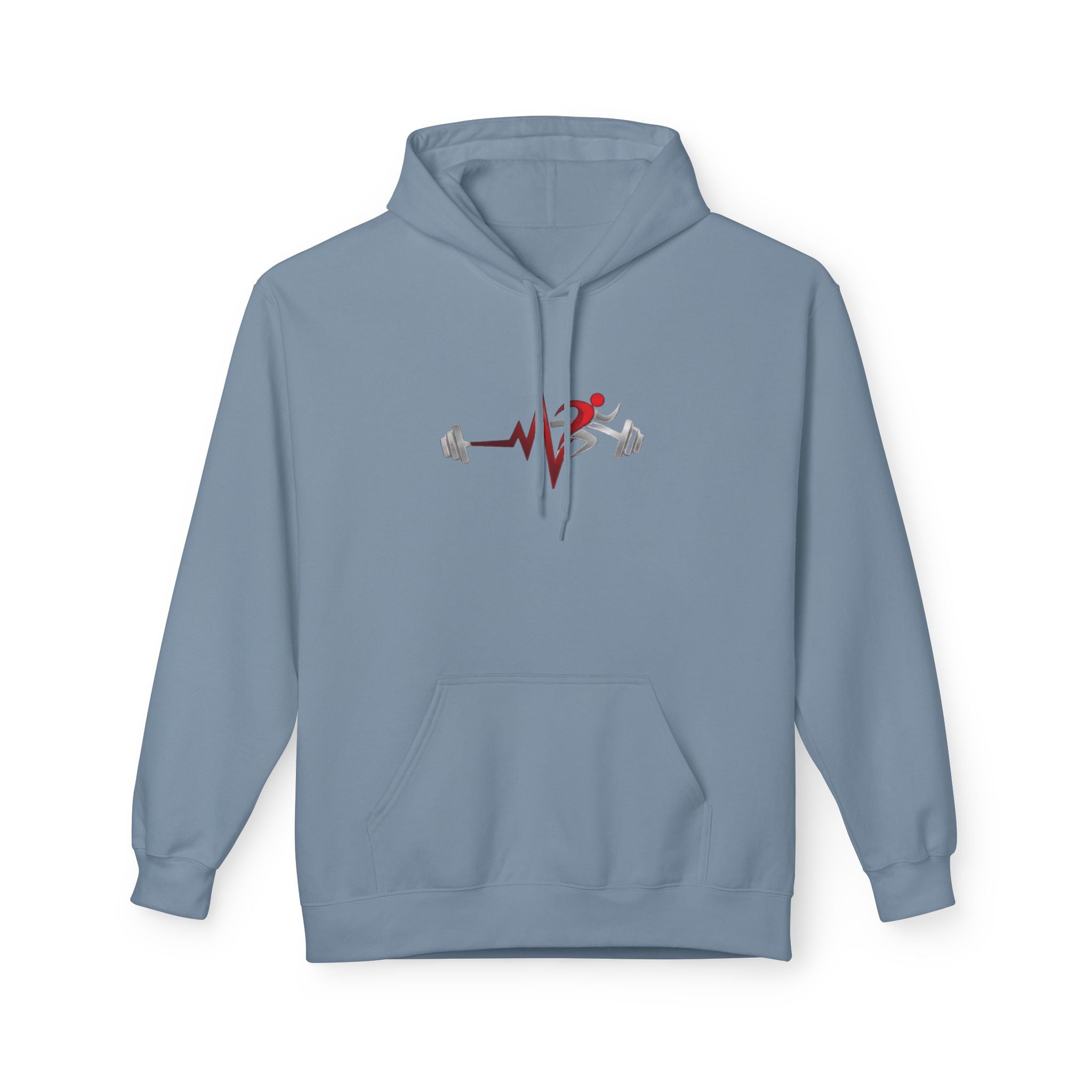 Pulse Fitne55- Midweight Softstyle Fleece Hoodie- rep/lift/drive logo