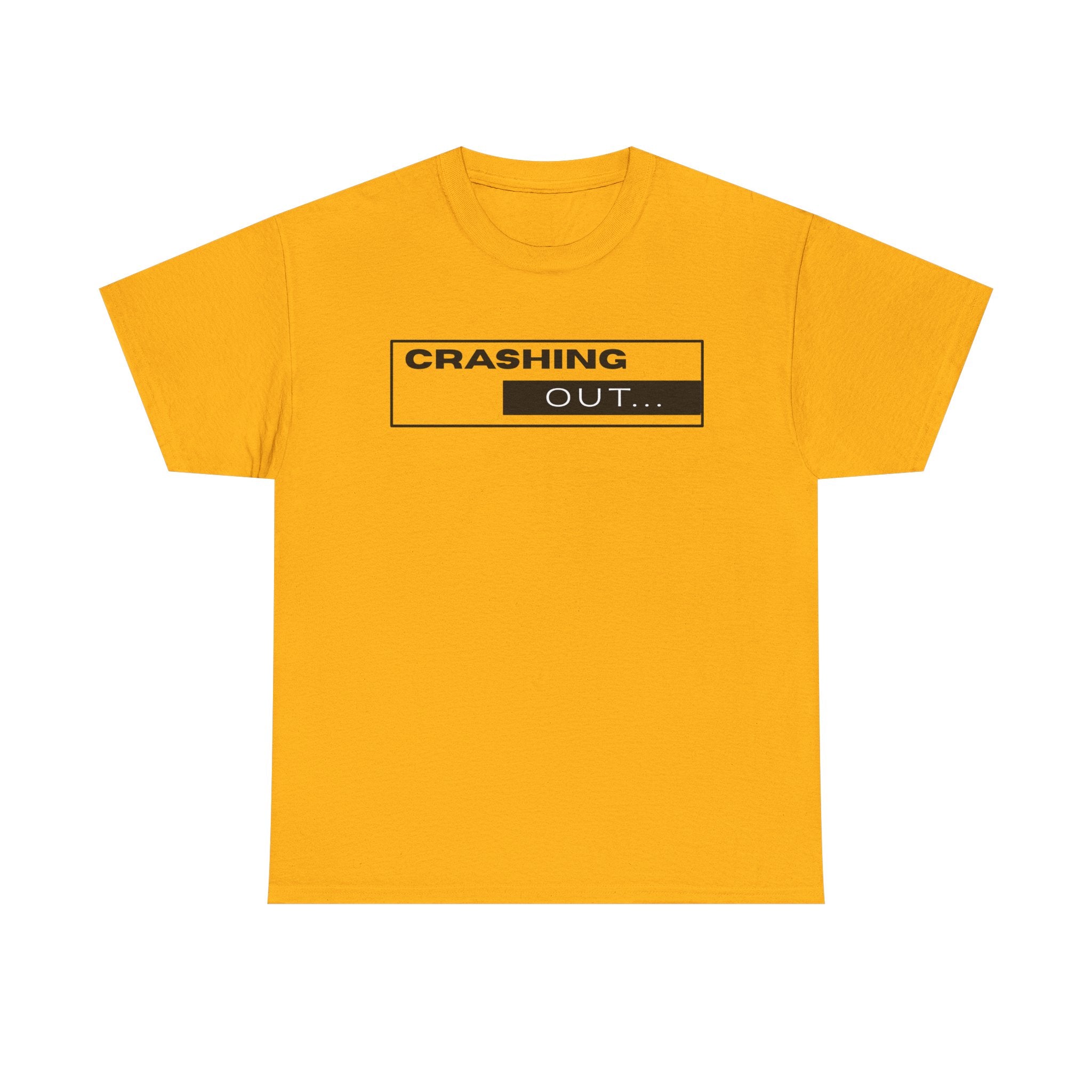 Crashing Out T-Shirt — Minimal Loading Bar Graphic Tee