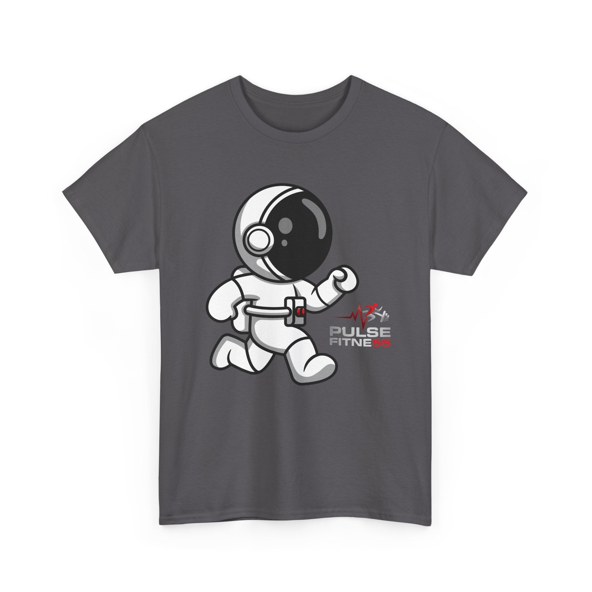 Pulse Fitne55 graphic heavy Cotton Tee - astronaut running