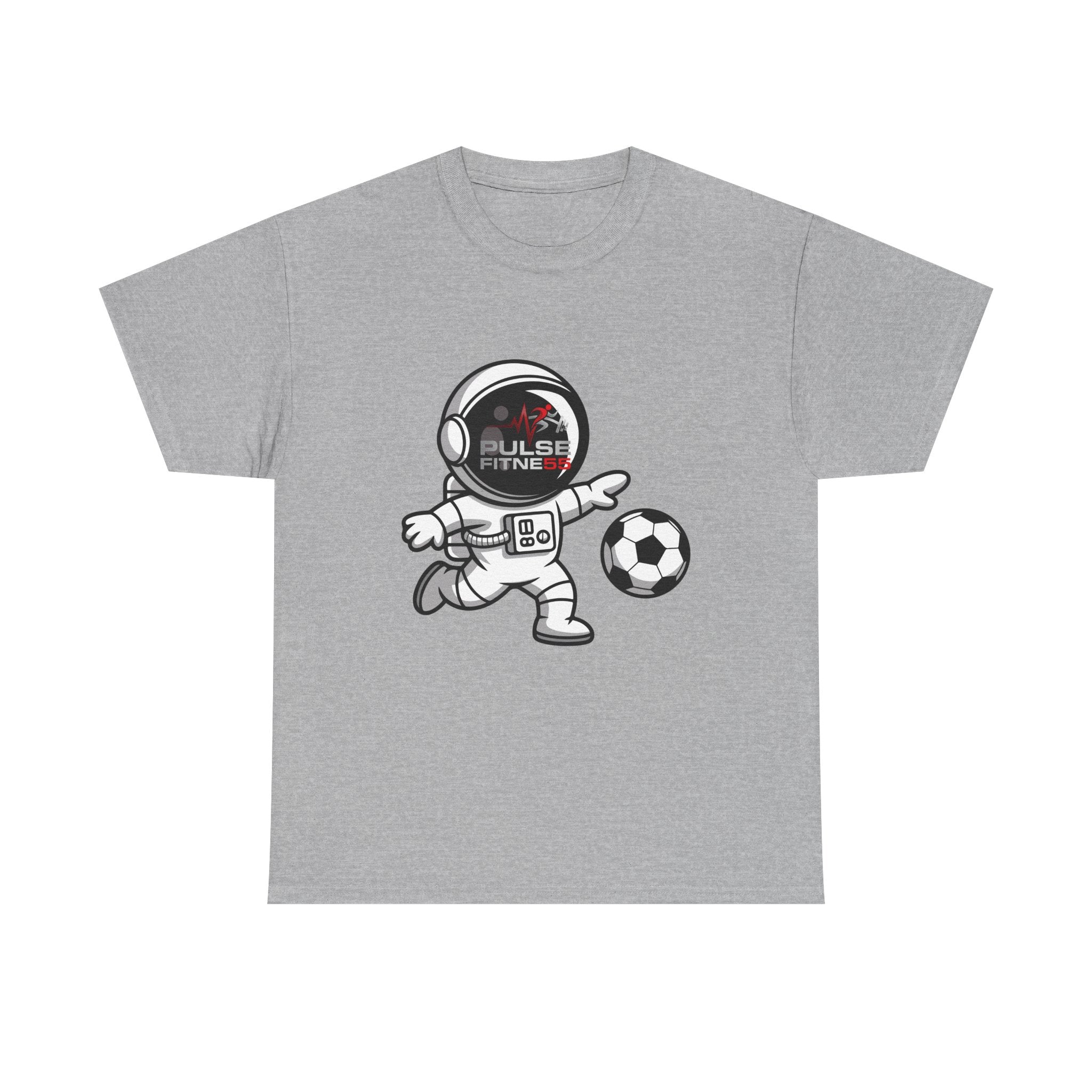 Pulse Fitne55 graphic heavy Cotton Tee - astronaut soccer