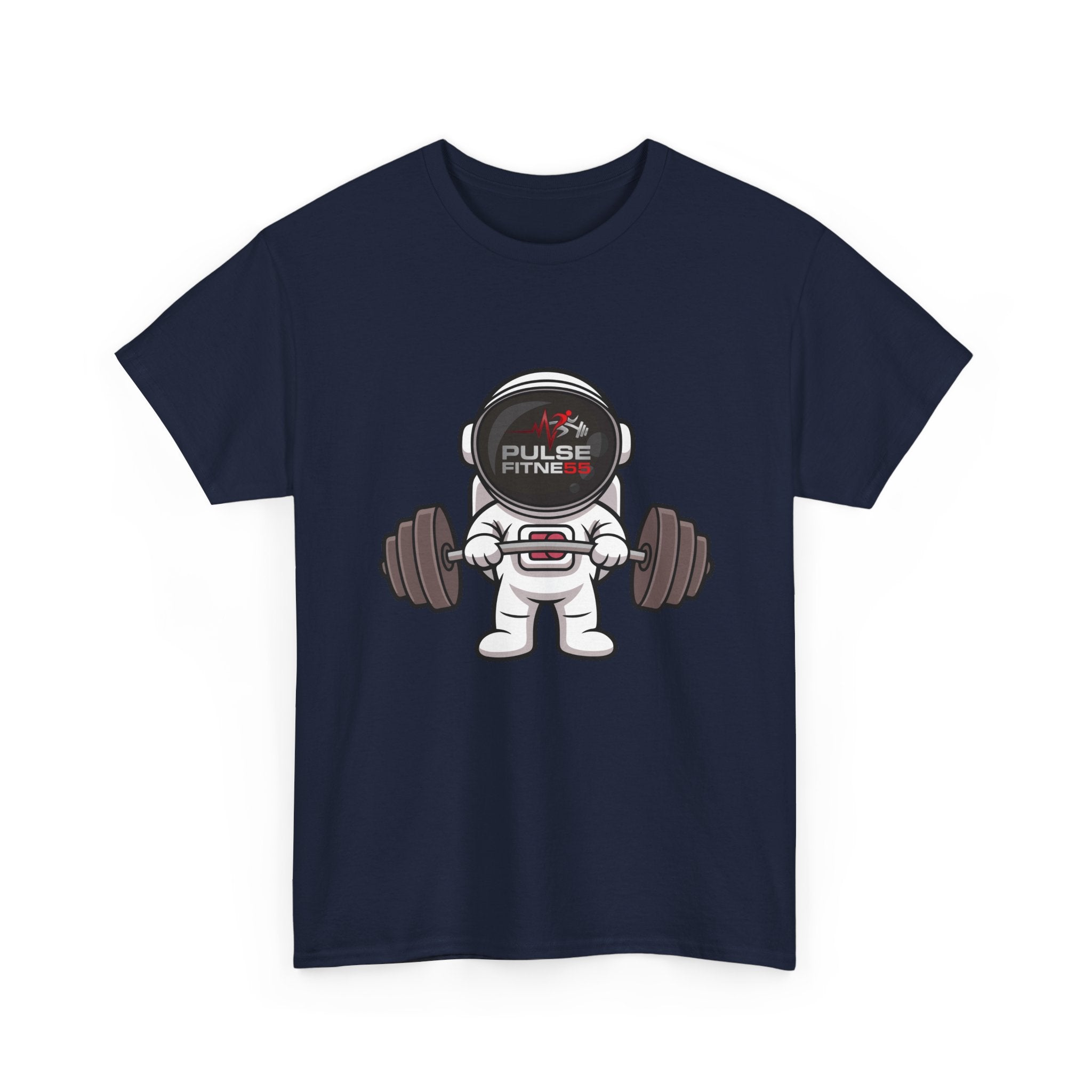 Copy of Pulse Fitne55 graphic heavy Cotton Tee - astronaut weights