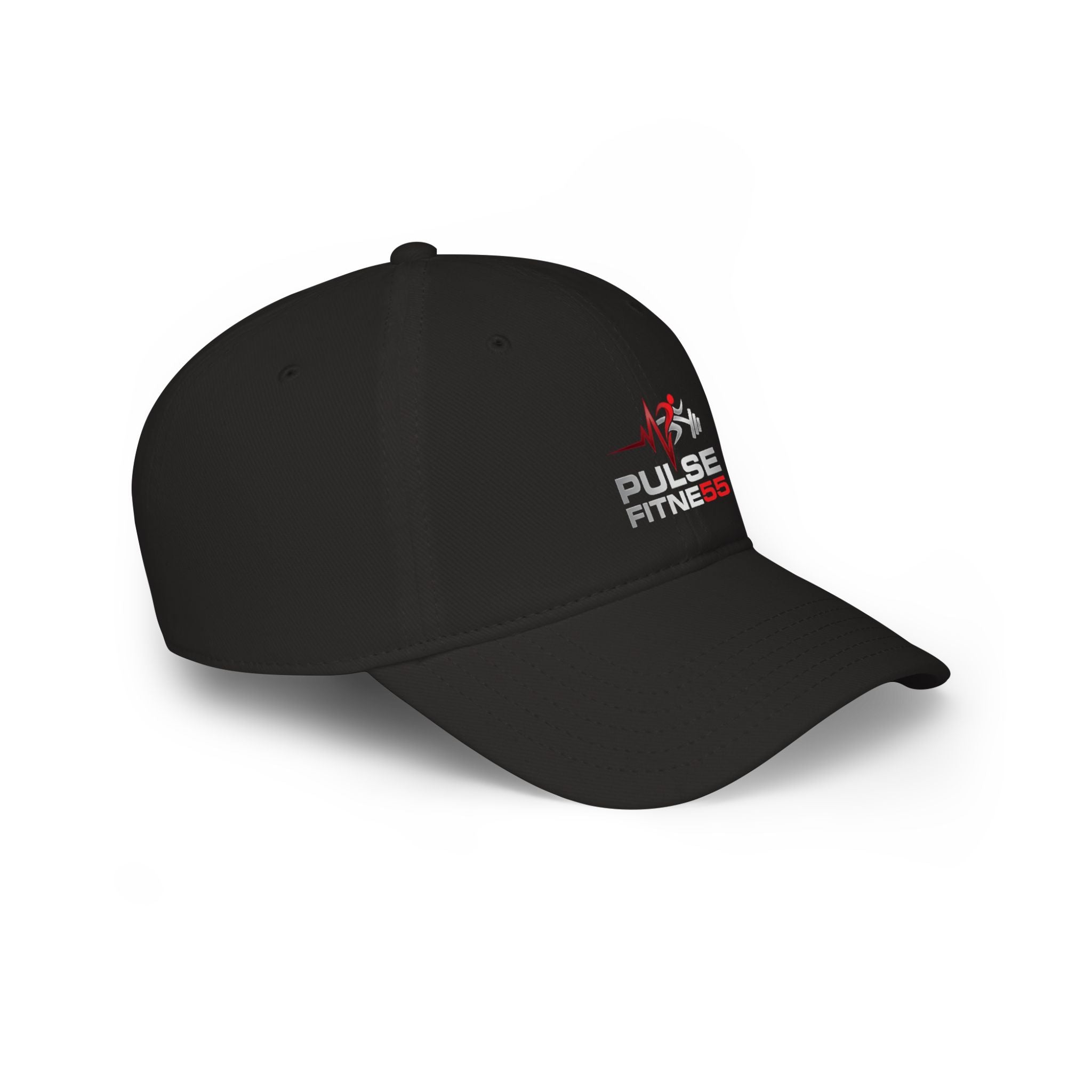 Pulse Fitne55 Low Profile Baseball Cap — Embroidered Gym Hat
