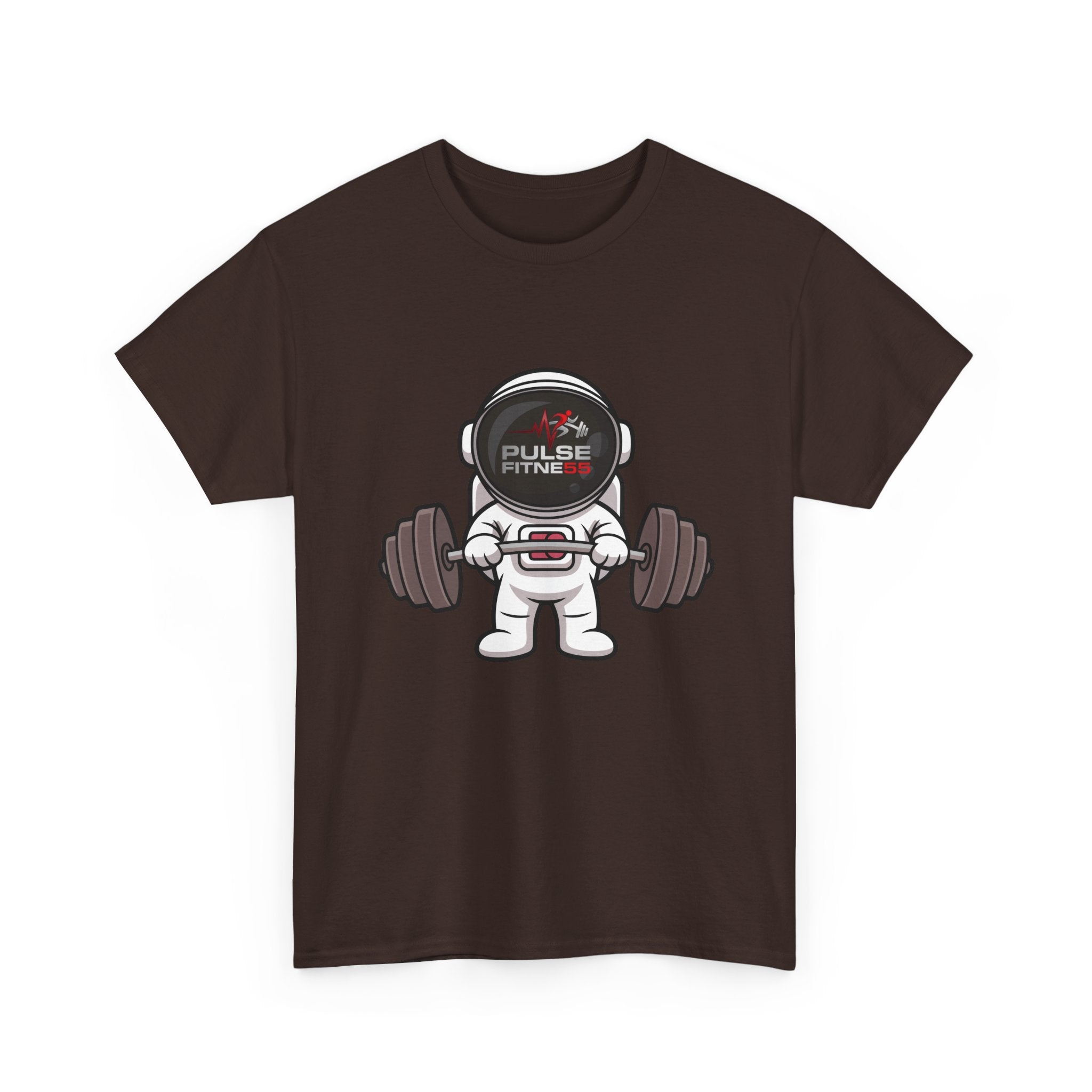 Pulse Fitne55 graphic heavy Cotton Tee - astronaut weights