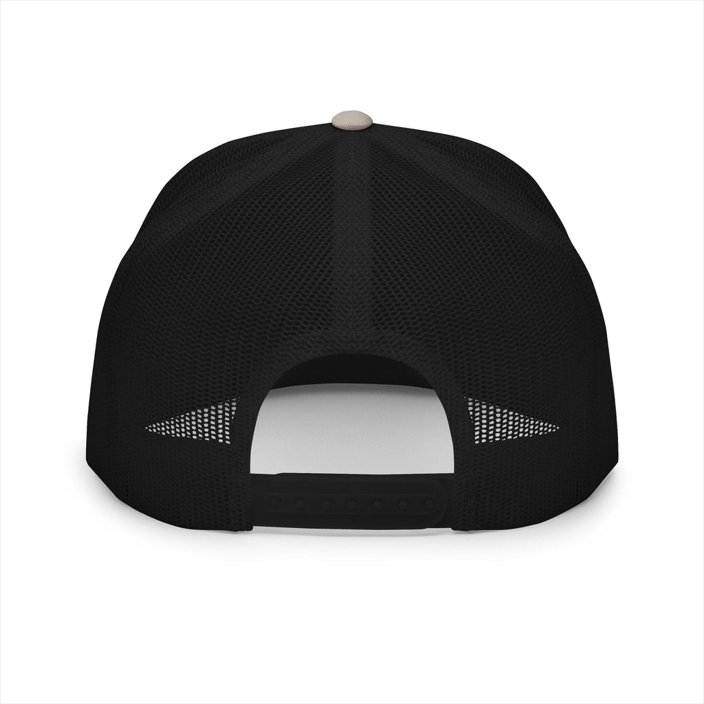 5 Panel Trucker Cap gym tan logo