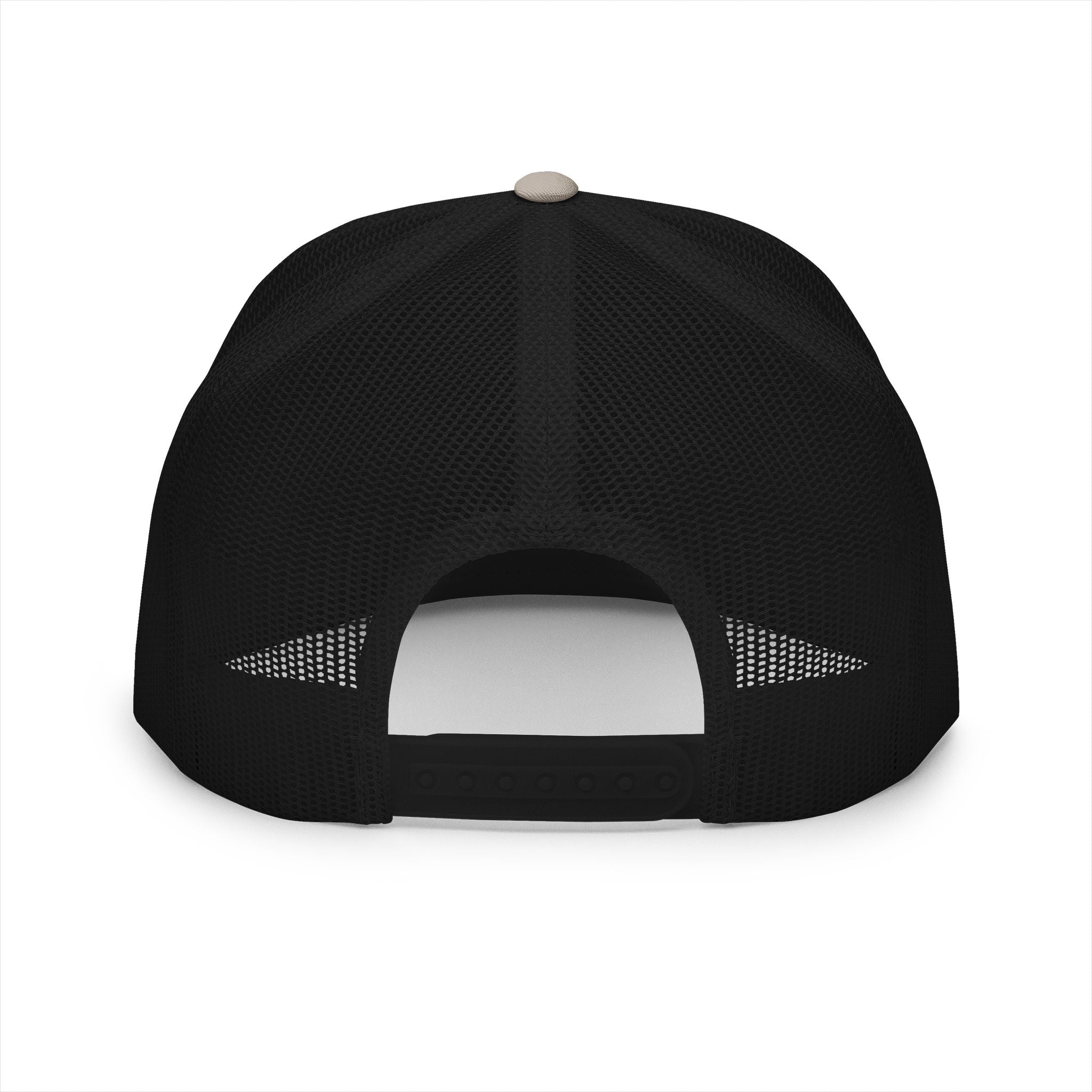 5 Panel Trucker Cap gym tan logo