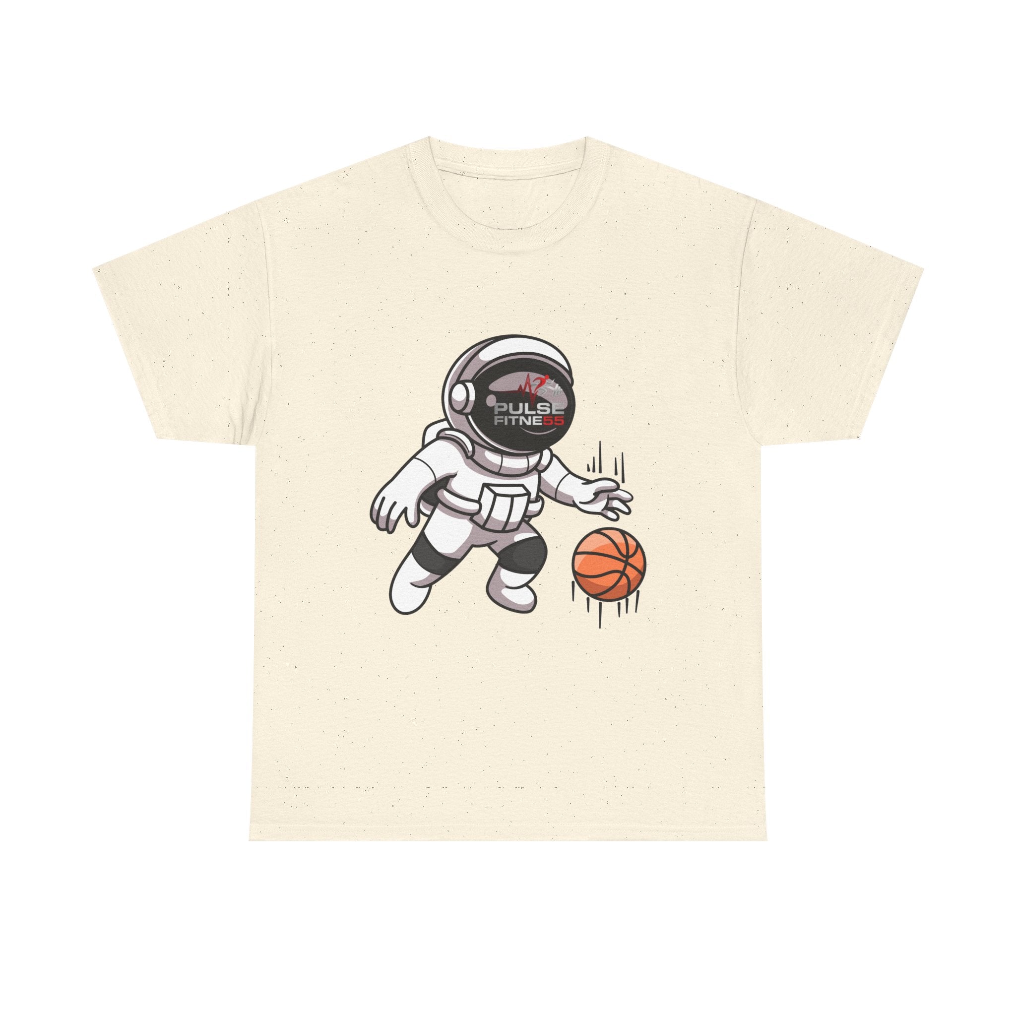 Pulse Fitne55 graphic heavy Cotton Tee - astronaut basketball