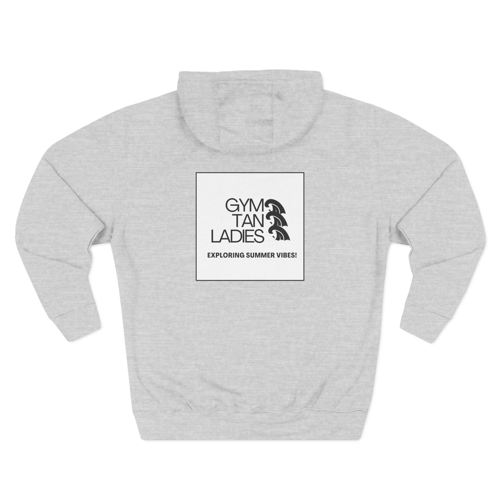 Pulse Fitne55 Gym Tan Ladies Hoodie — 'Exploring Summer Vibes' Graphic Pullover