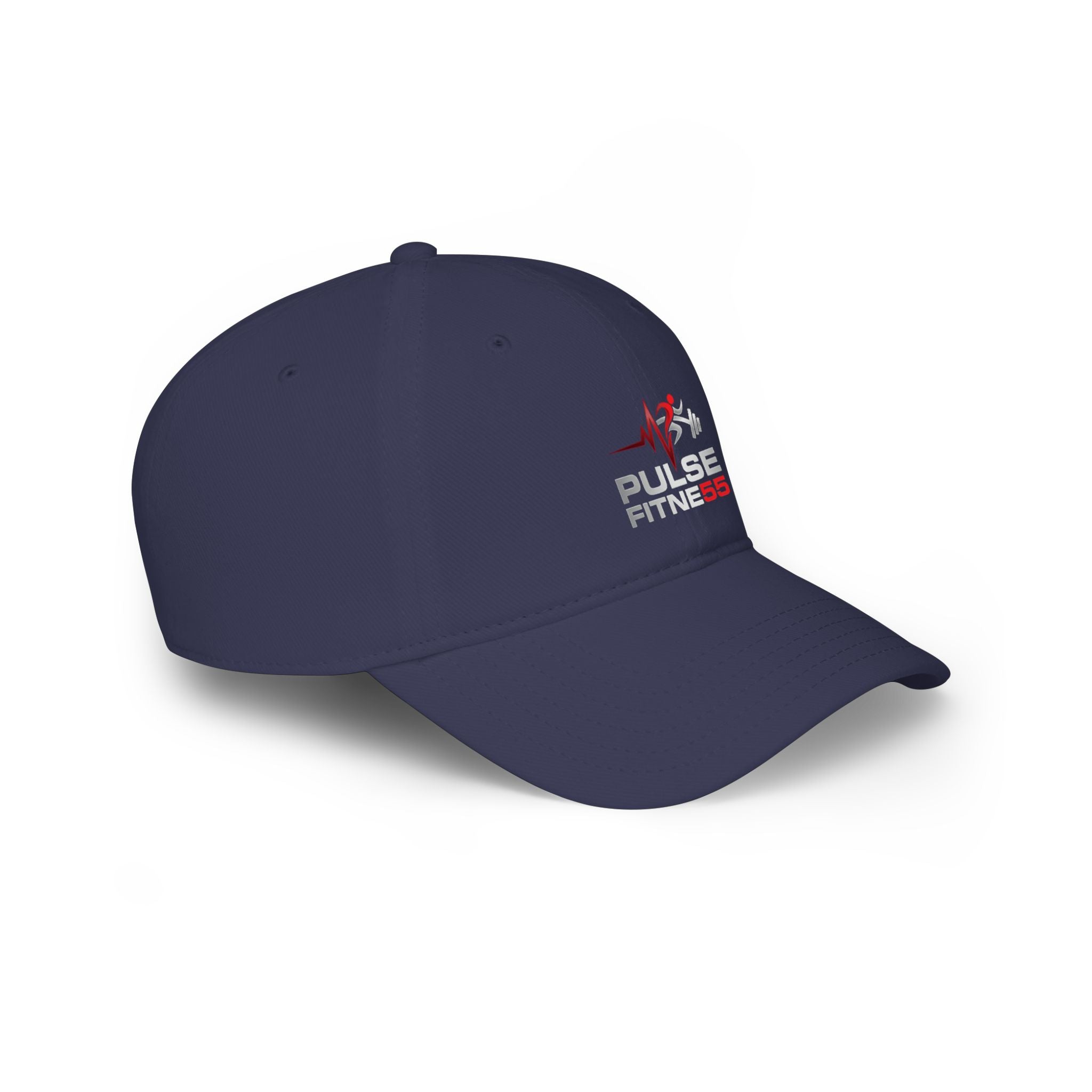 Gorra de béisbol de perfil bajo Pulse Fitness — Gorra de gimnasio bordada