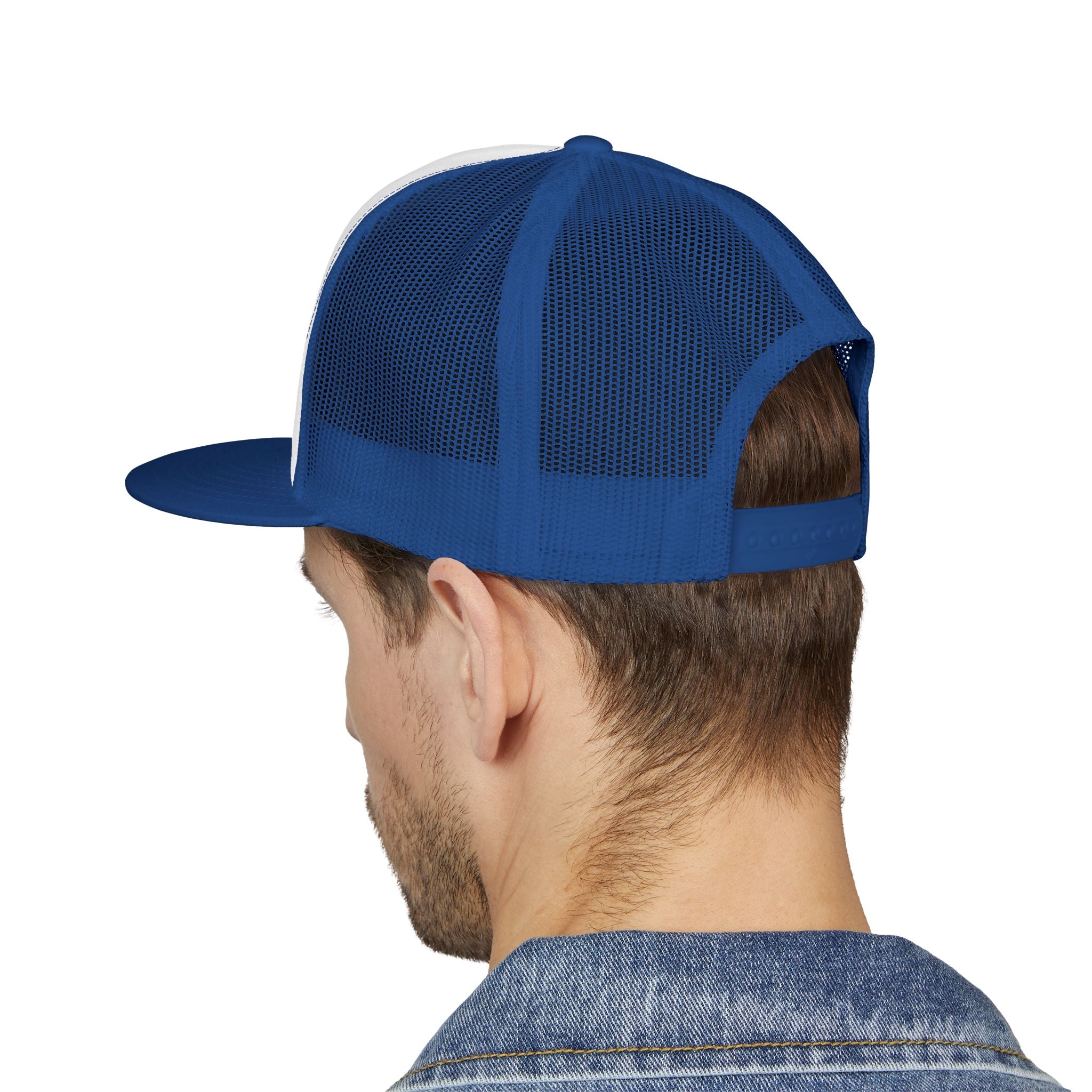 Trucker Cap — Sunset Palm Island Embroidered Beach Hat