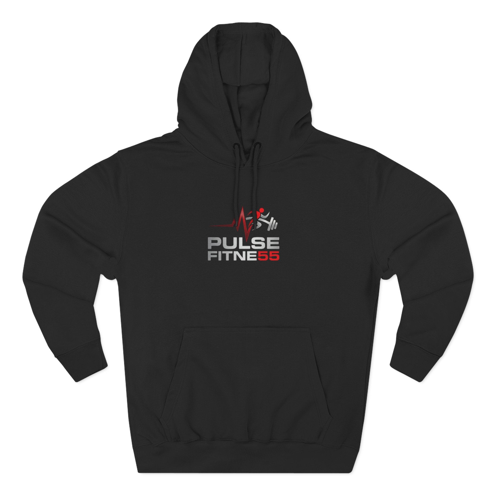 Pulse Fitne55 55 Hoodie — Gym Logo Fleece Pullover