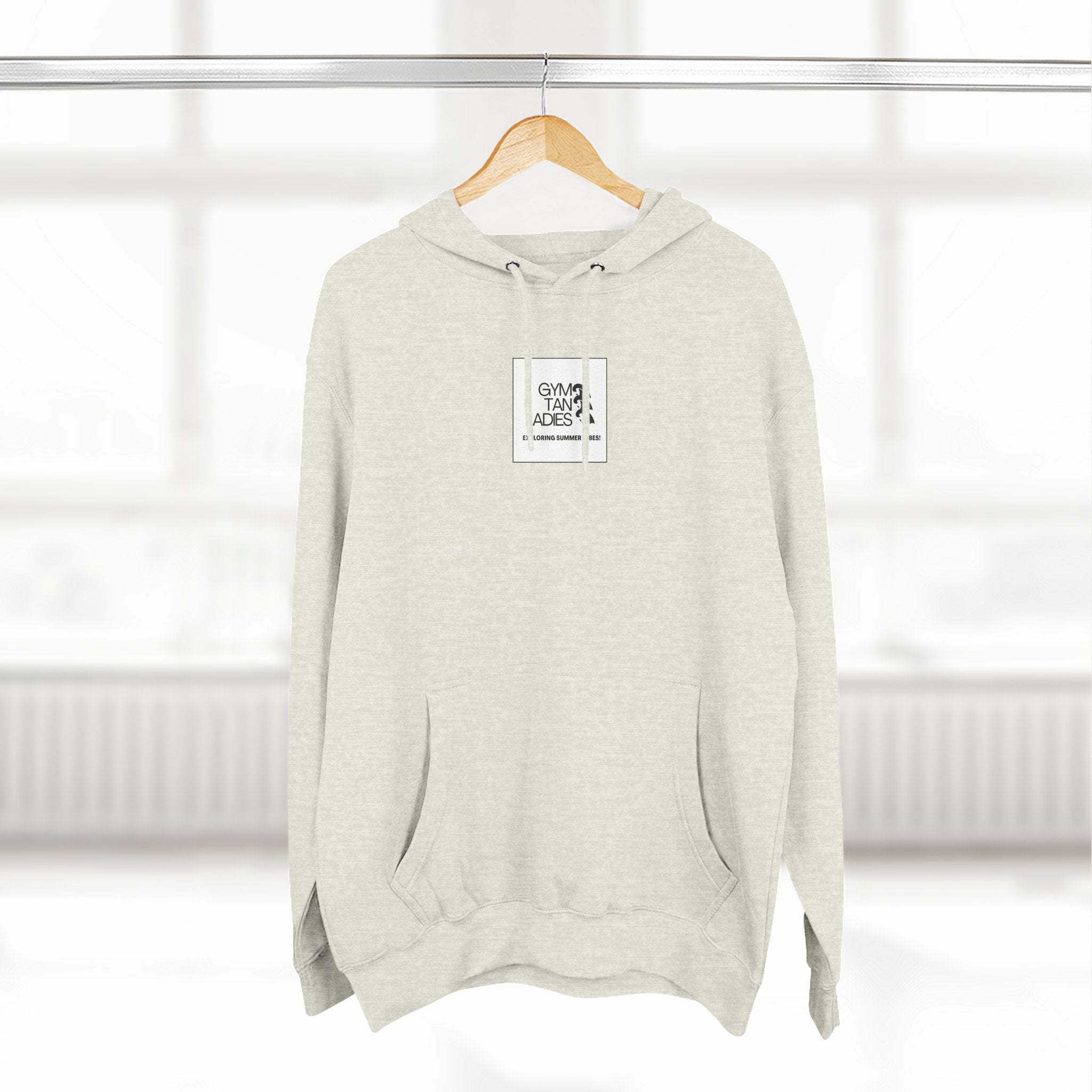 Pulse Fitne55 Gym Tan Ladies Hoodie — 'Exploring Summer Vibes' Graphic Pullover