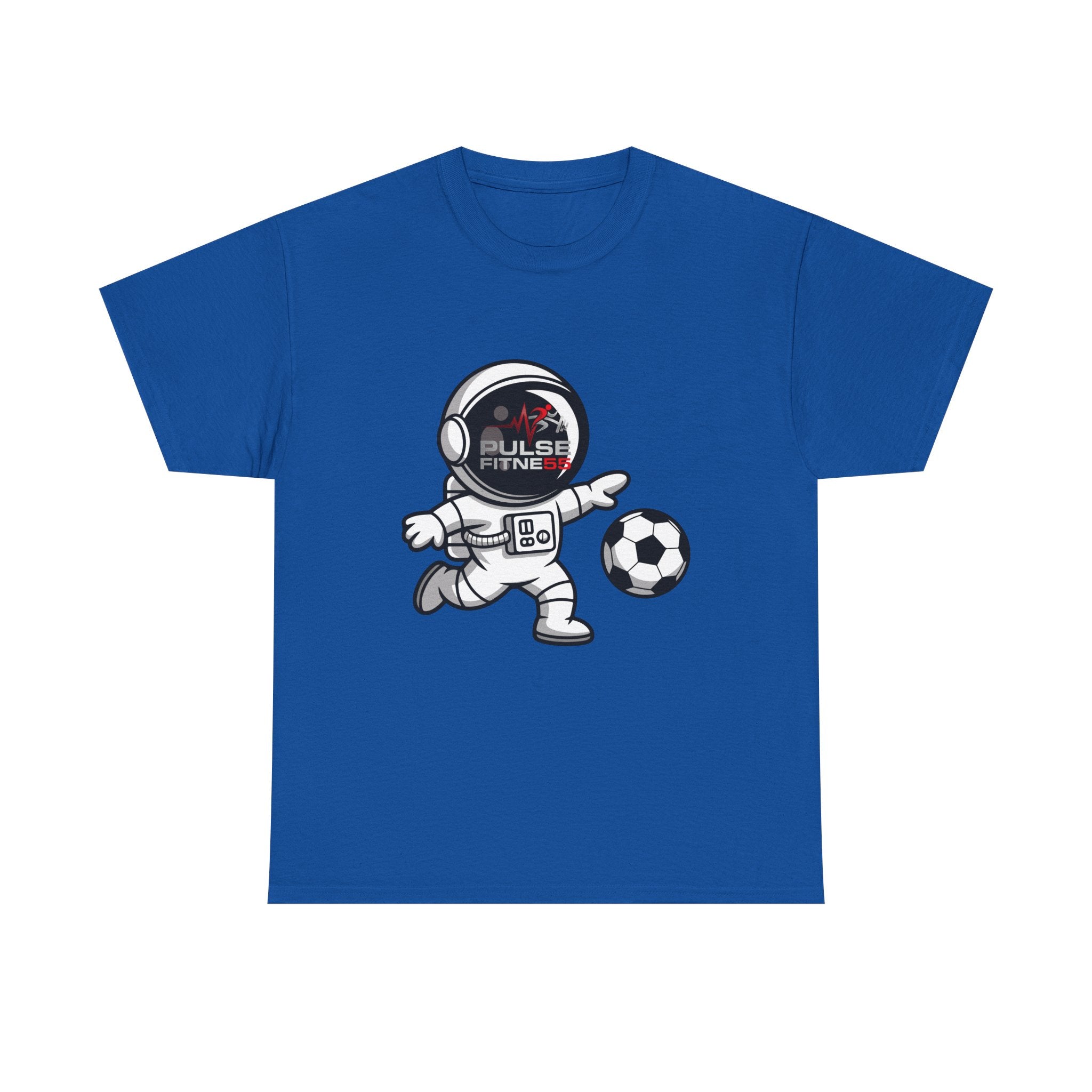 Pulse Fitne55 graphic heavy Cotton Tee - astronaut soccer