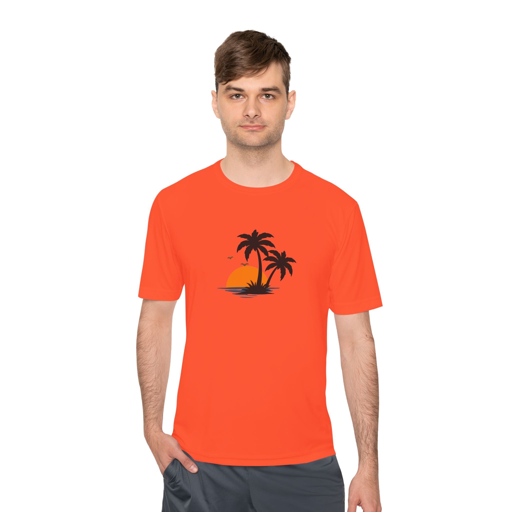 Summer Vibes Palm Tee — "Exploring Summer Vibes" Moisture-Wicking Shirt