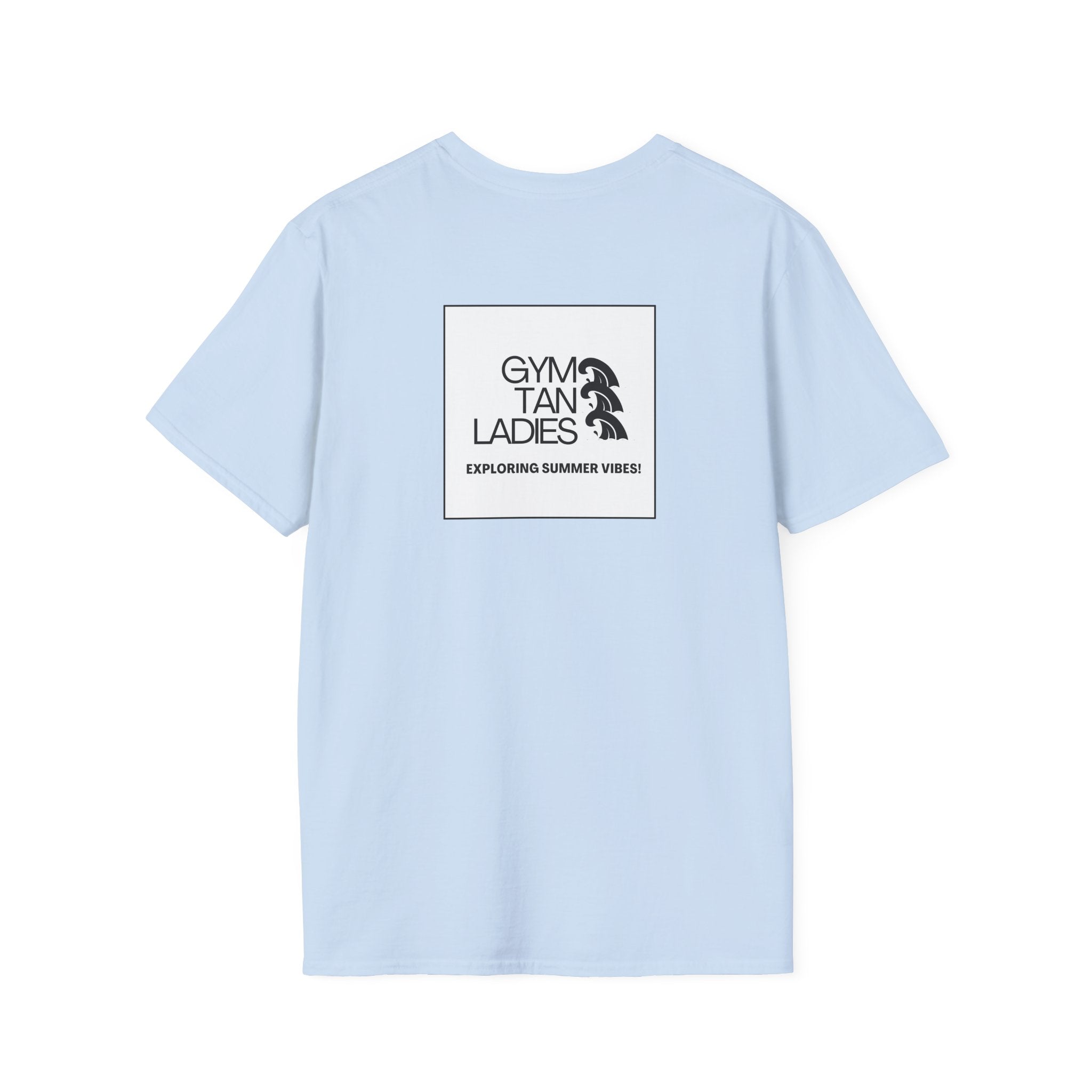 Pulse Fitne55 Gym Tan T-Shirt — Minimal Beachy Summer Graphic Tee