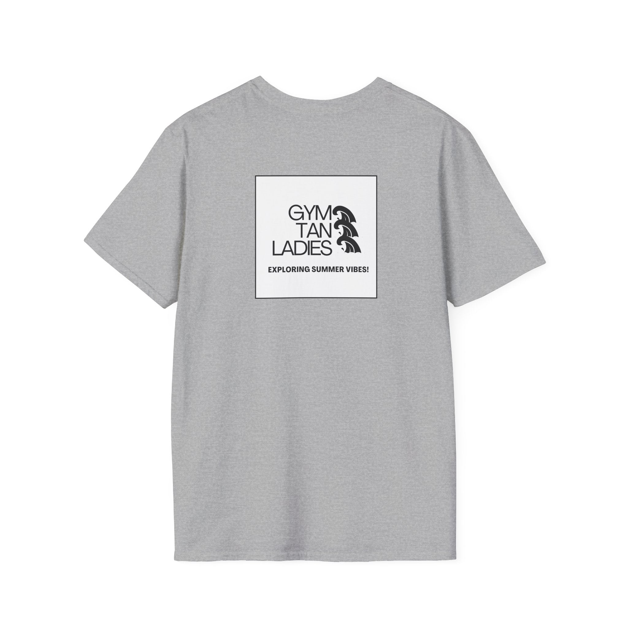 Pulse Fitne55 Gym Tan T-Shirt — Minimal Beachy Summer Graphic Tee