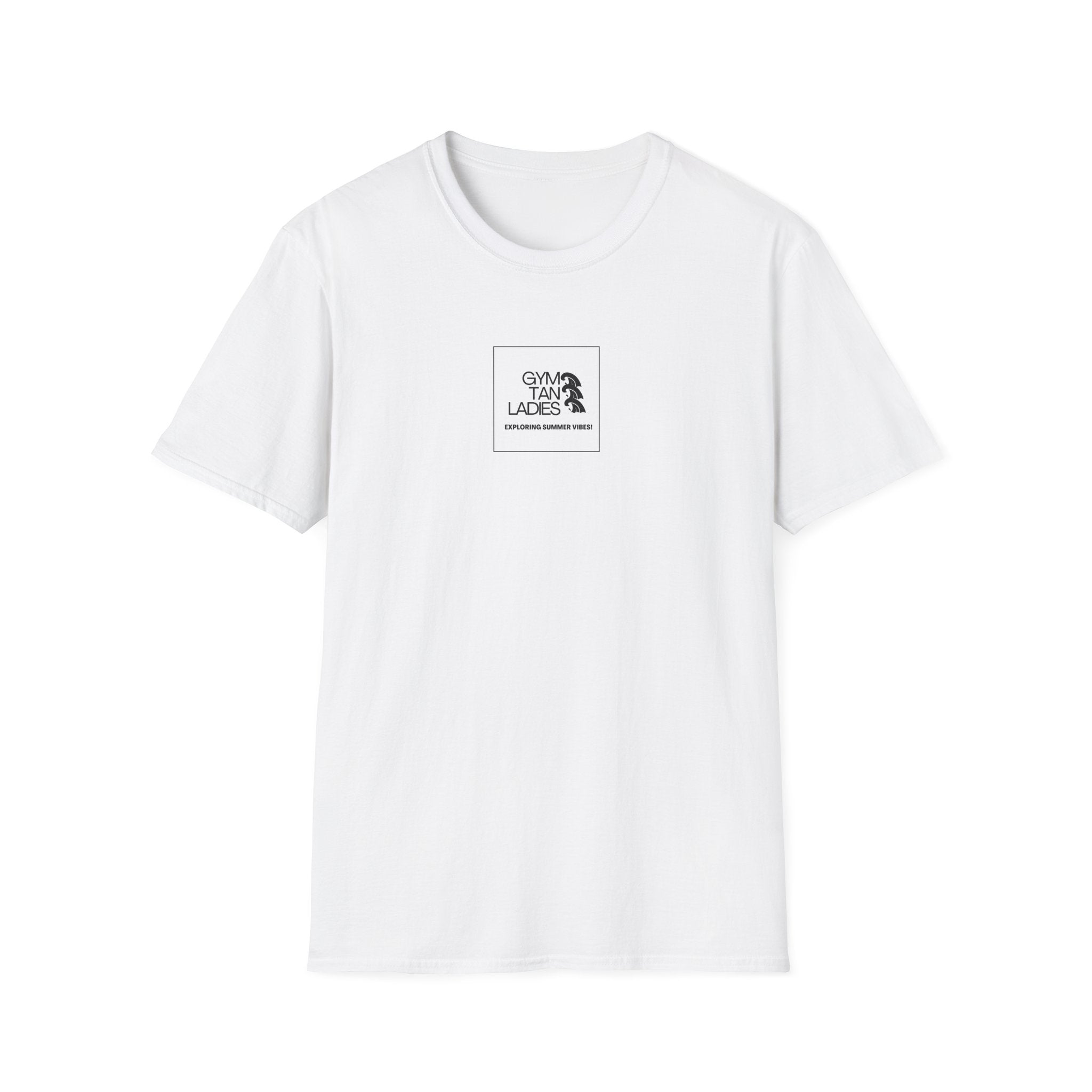Pulse Fitne55 Gym Tan T-Shirt — Minimal Beachy Summer Graphic Tee