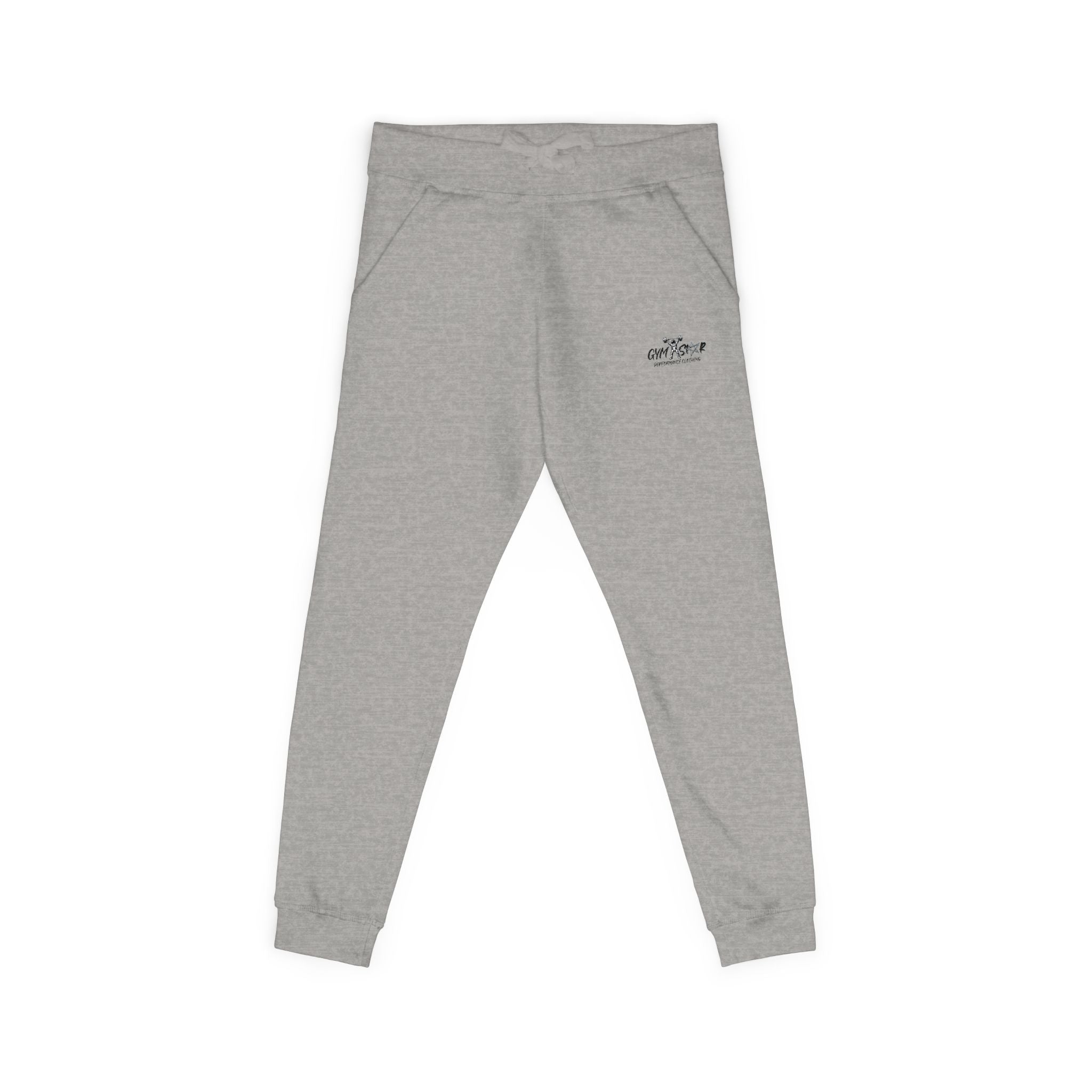 Embroidered Minimalist White Fleece Sweatpants — Cozy Everyday Joggers