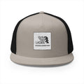 5 Panel Trucker Cap gym tan logo