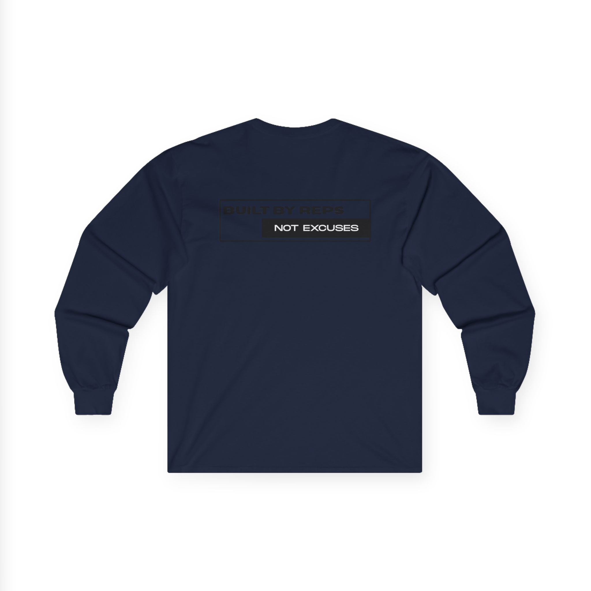 Pulse Fitne55 Mens Built by reps Ultra Cotton Long Sleeve Tee