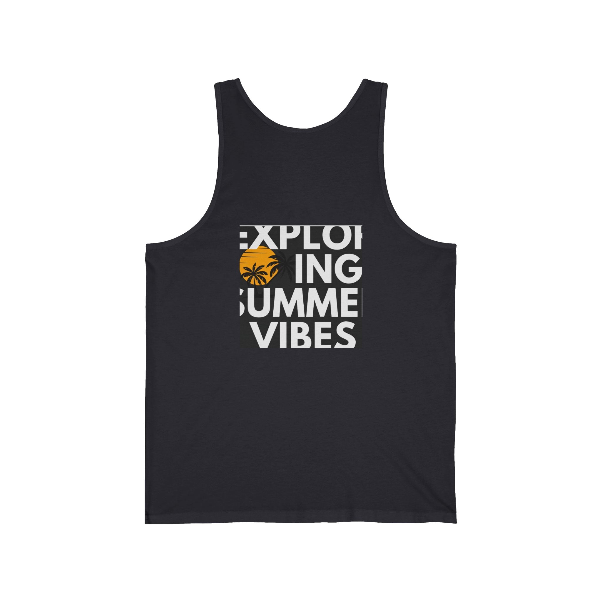 Summer Palm Tank Top — 'Summer Vibes' Sunset Beach Graphic Tank
