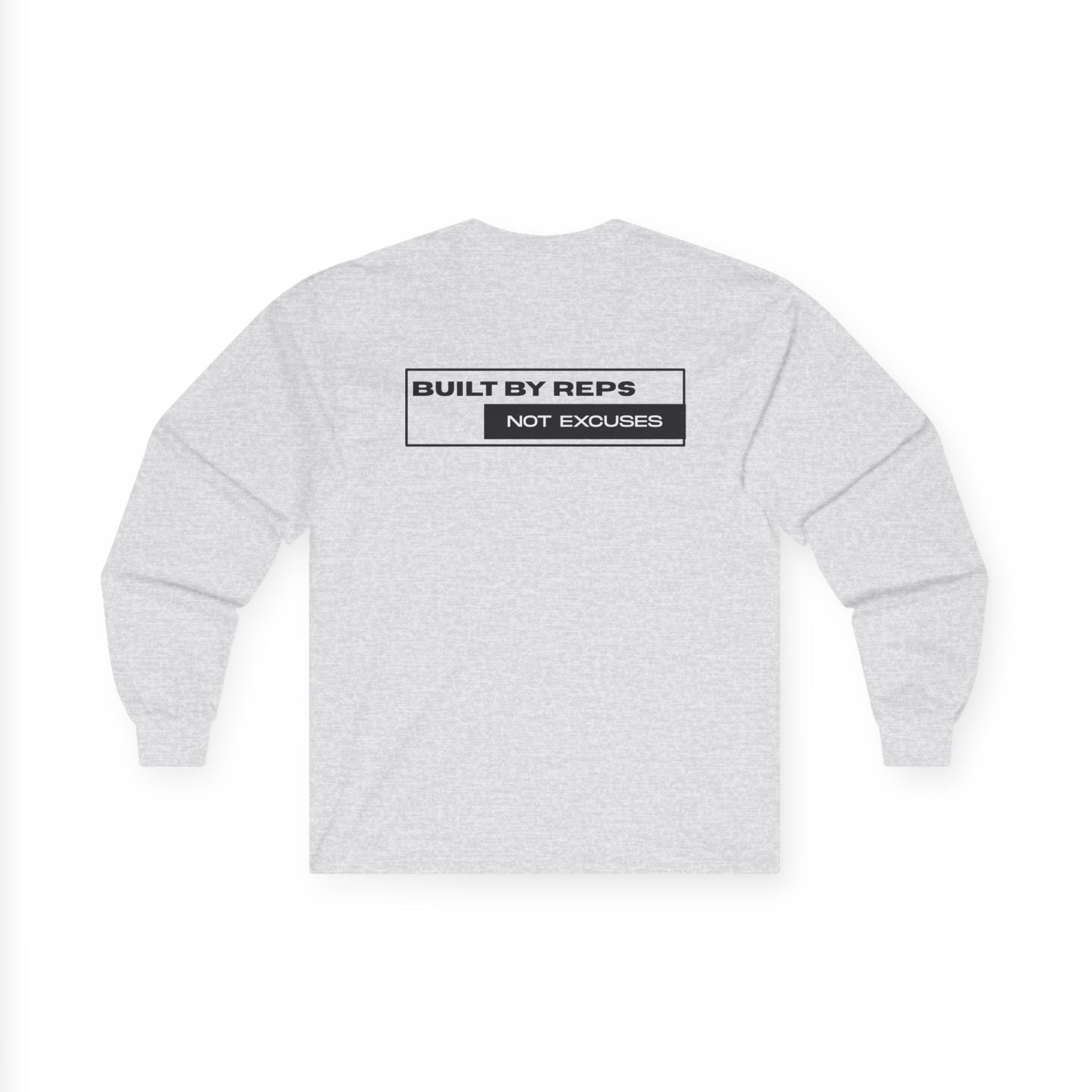 Pulse Fitne55 Mens Built by reps Ultra Cotton Long Sleeve Tee