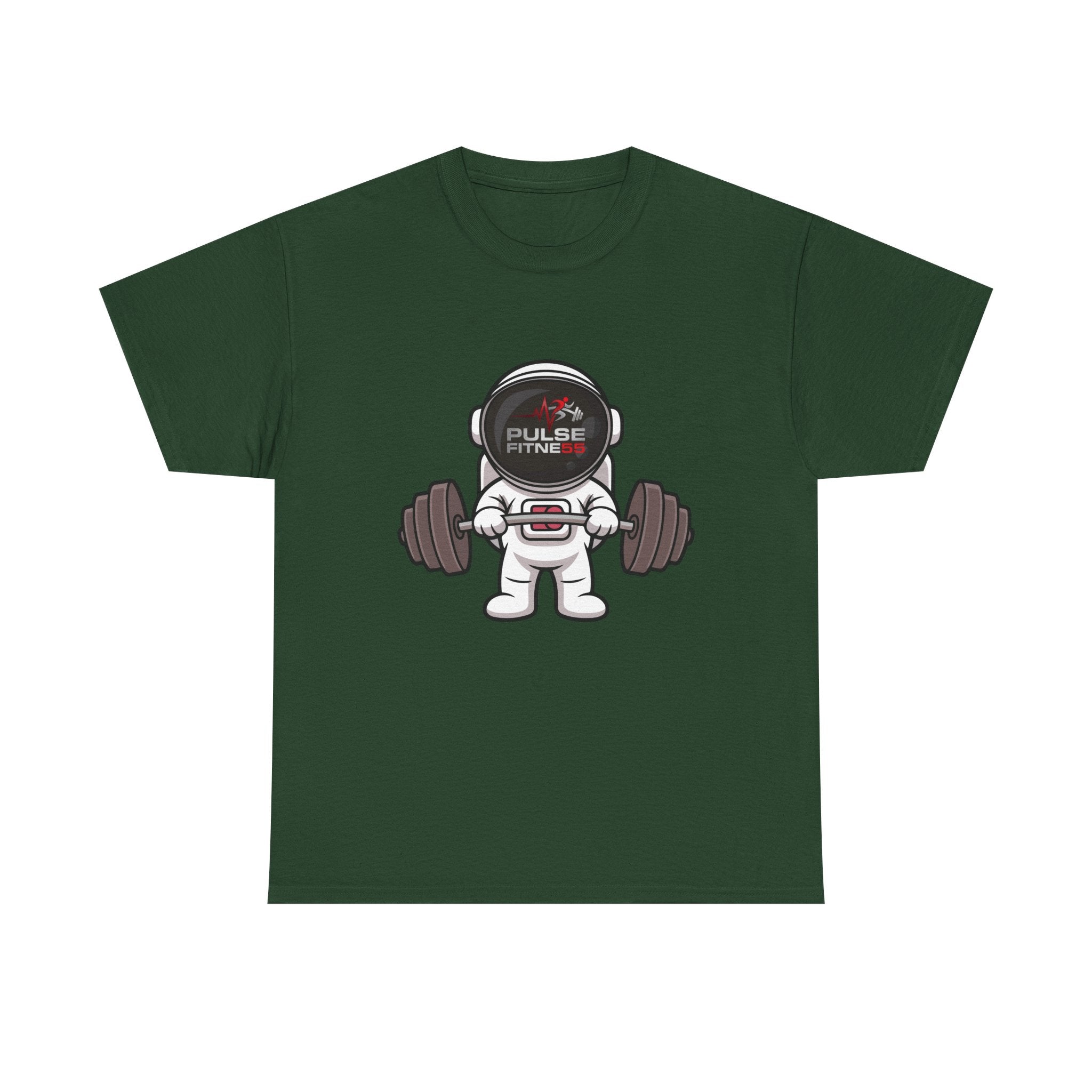 Pulse Fitne55 graphic heavy Cotton Tee - astronaut weights