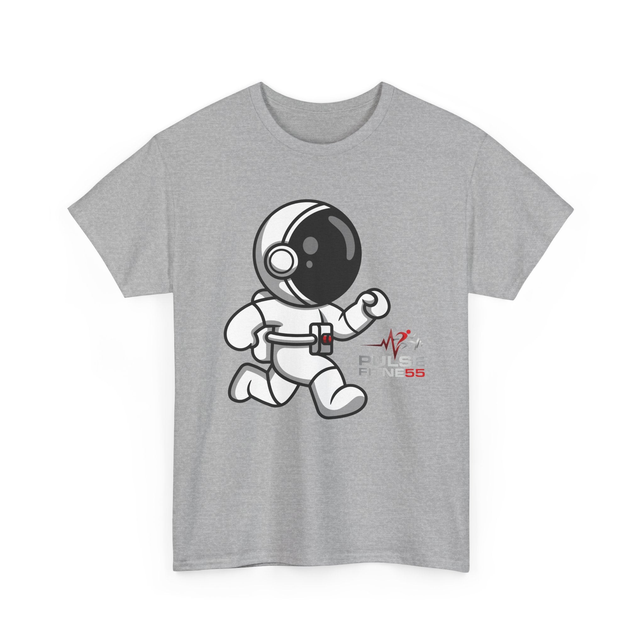 Pulse Fitne55 graphic heavy Cotton Tee - astronaut running